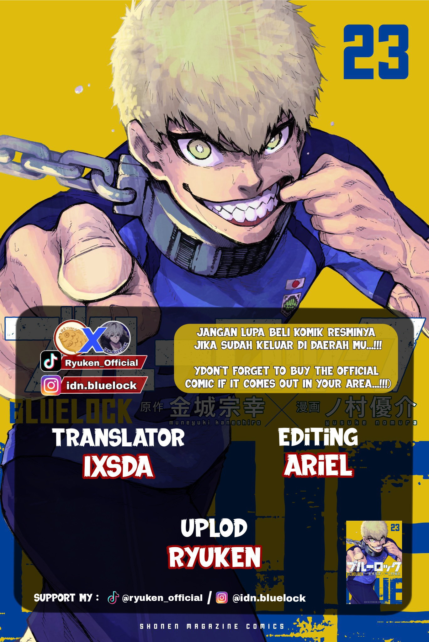 Read Blue Lock ID Manga Online