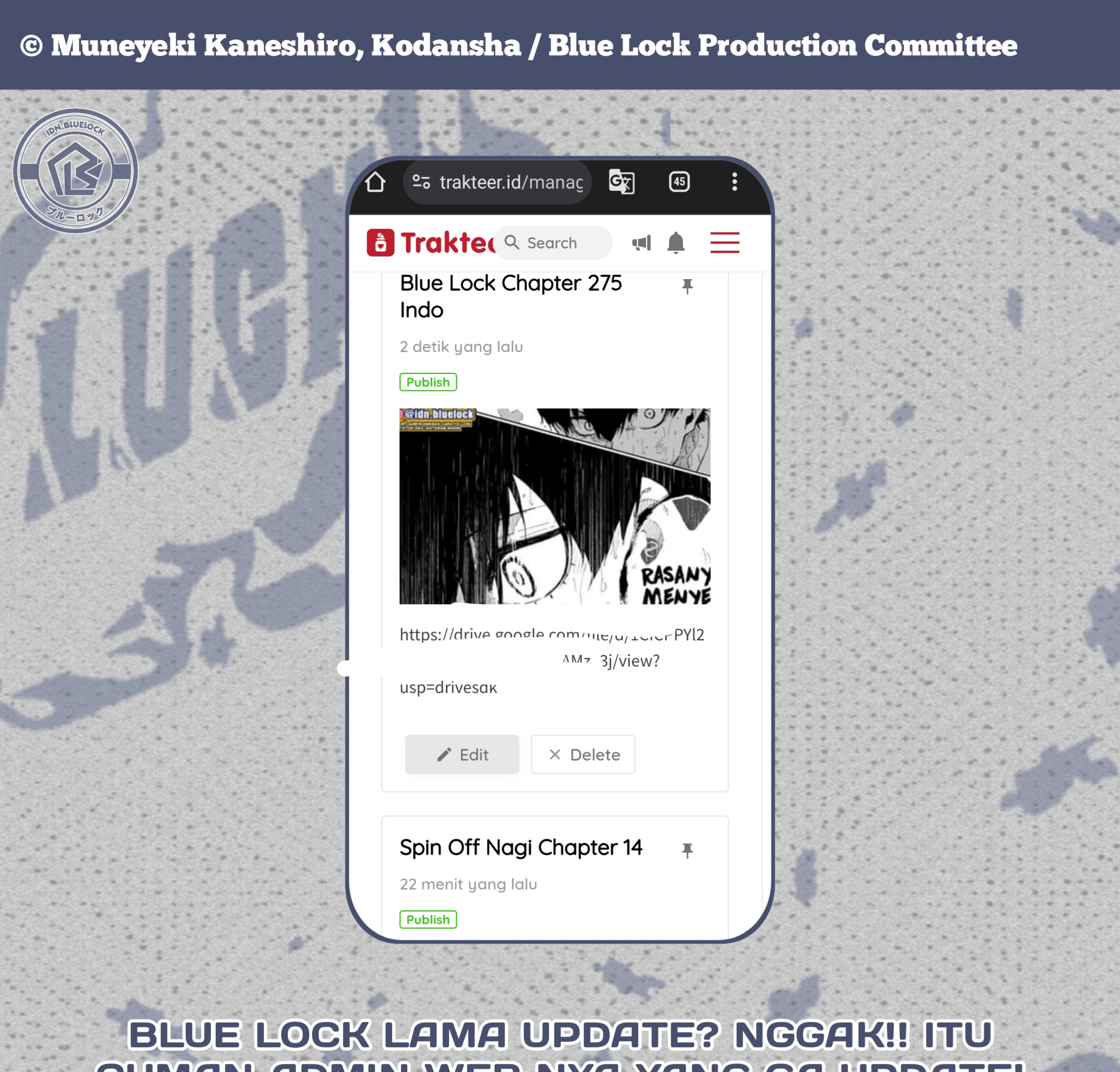 Read Blue Lock ID Manga Online