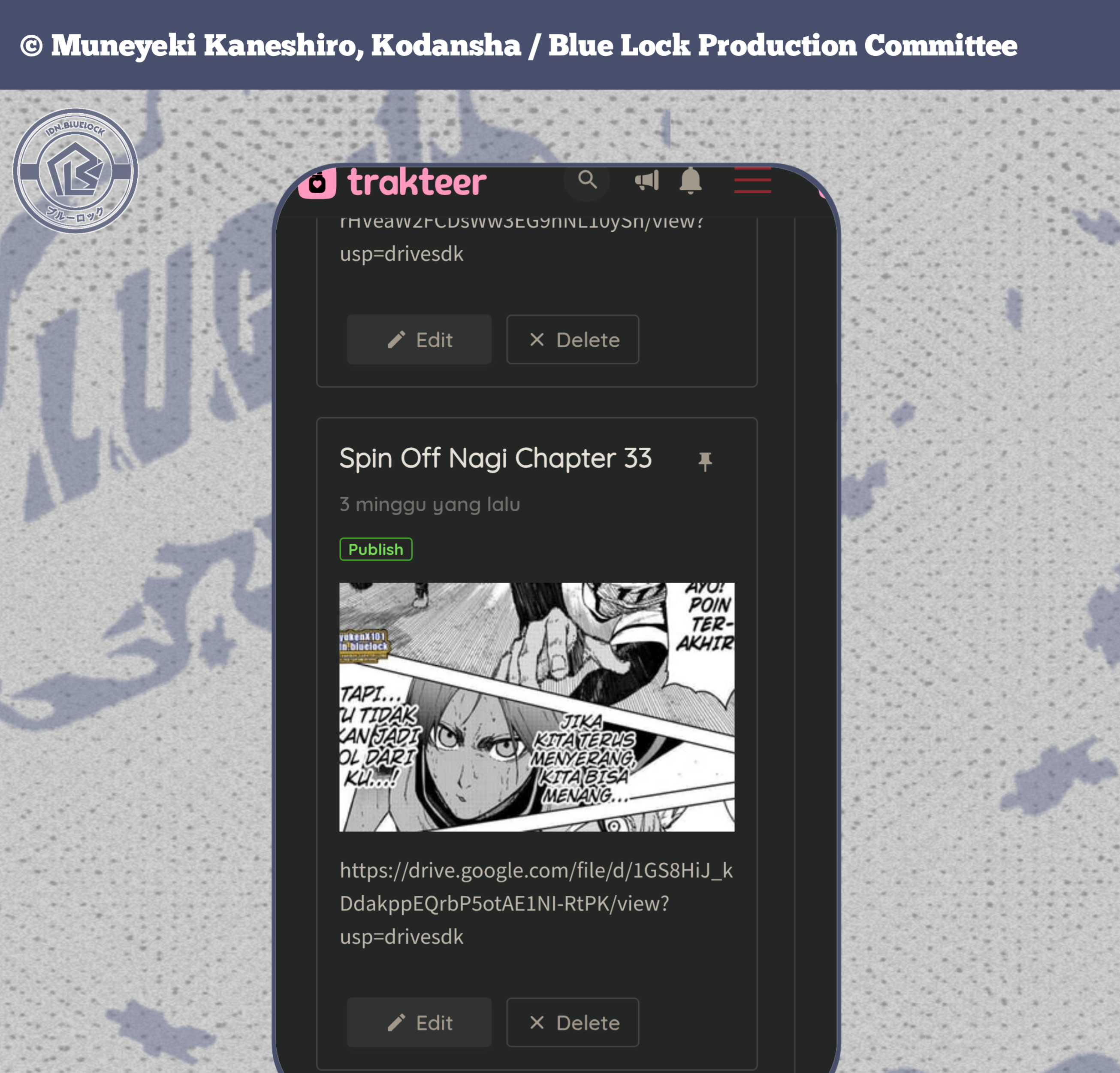 Read Blue Lock ID Manga Online