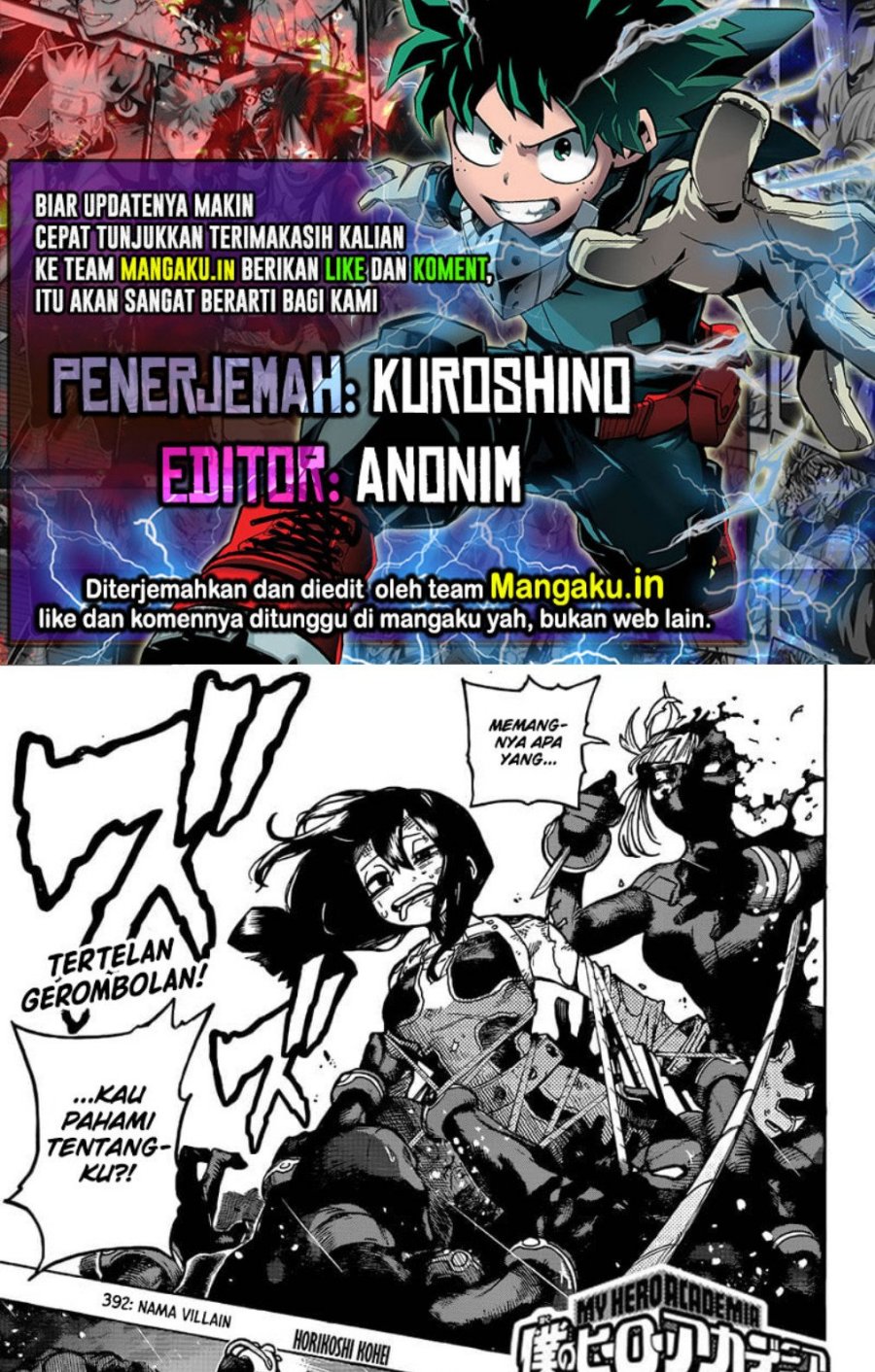 Read Boku no Hero Academia ID Manga Online