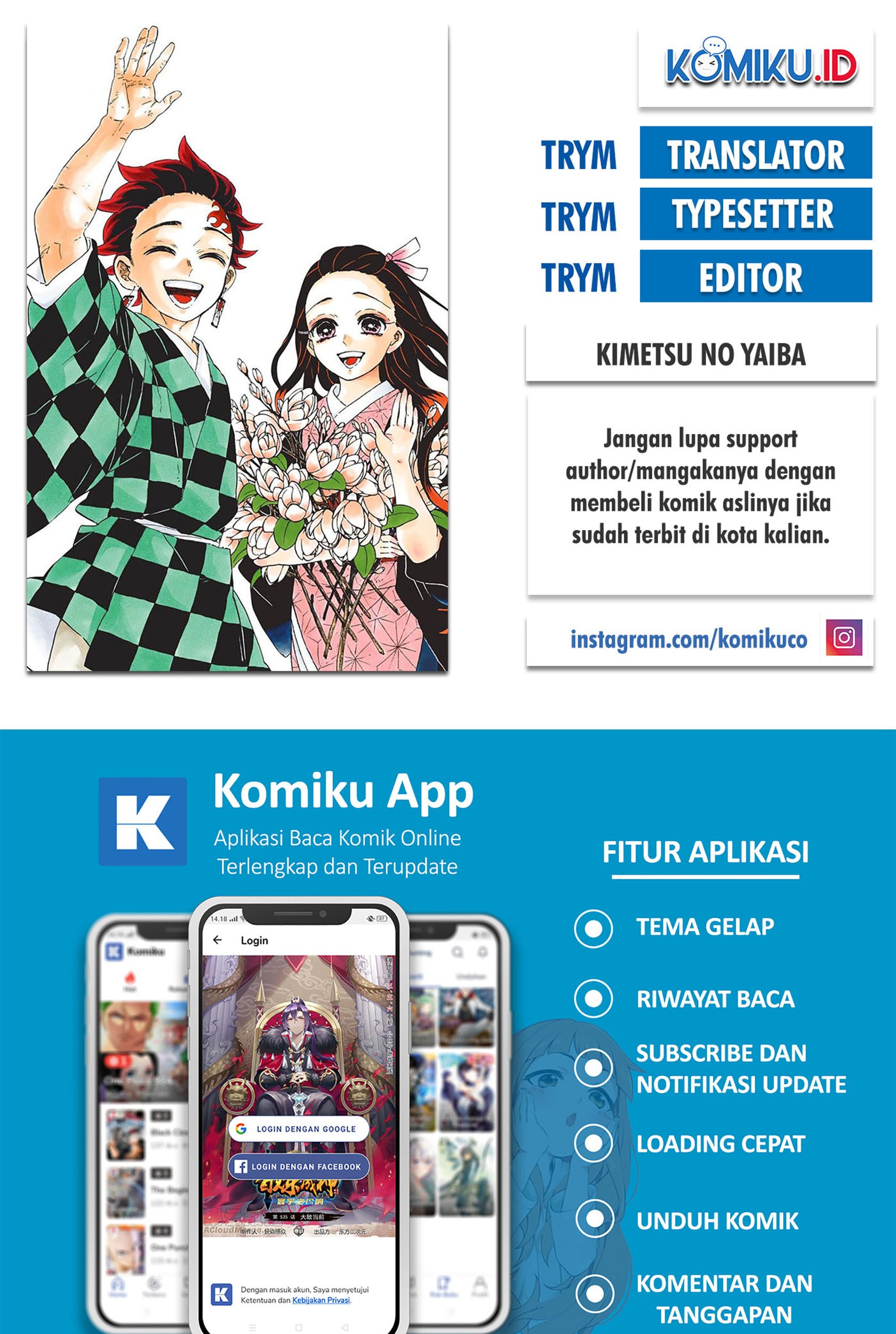 Read Demon Slayer Kimetsu no Yaiba ID Manga Online