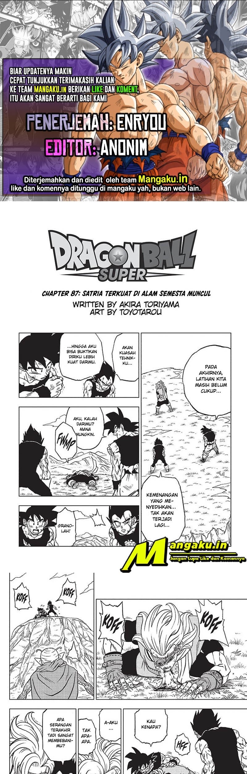 Read Dragon Ball Super ID Manga Online