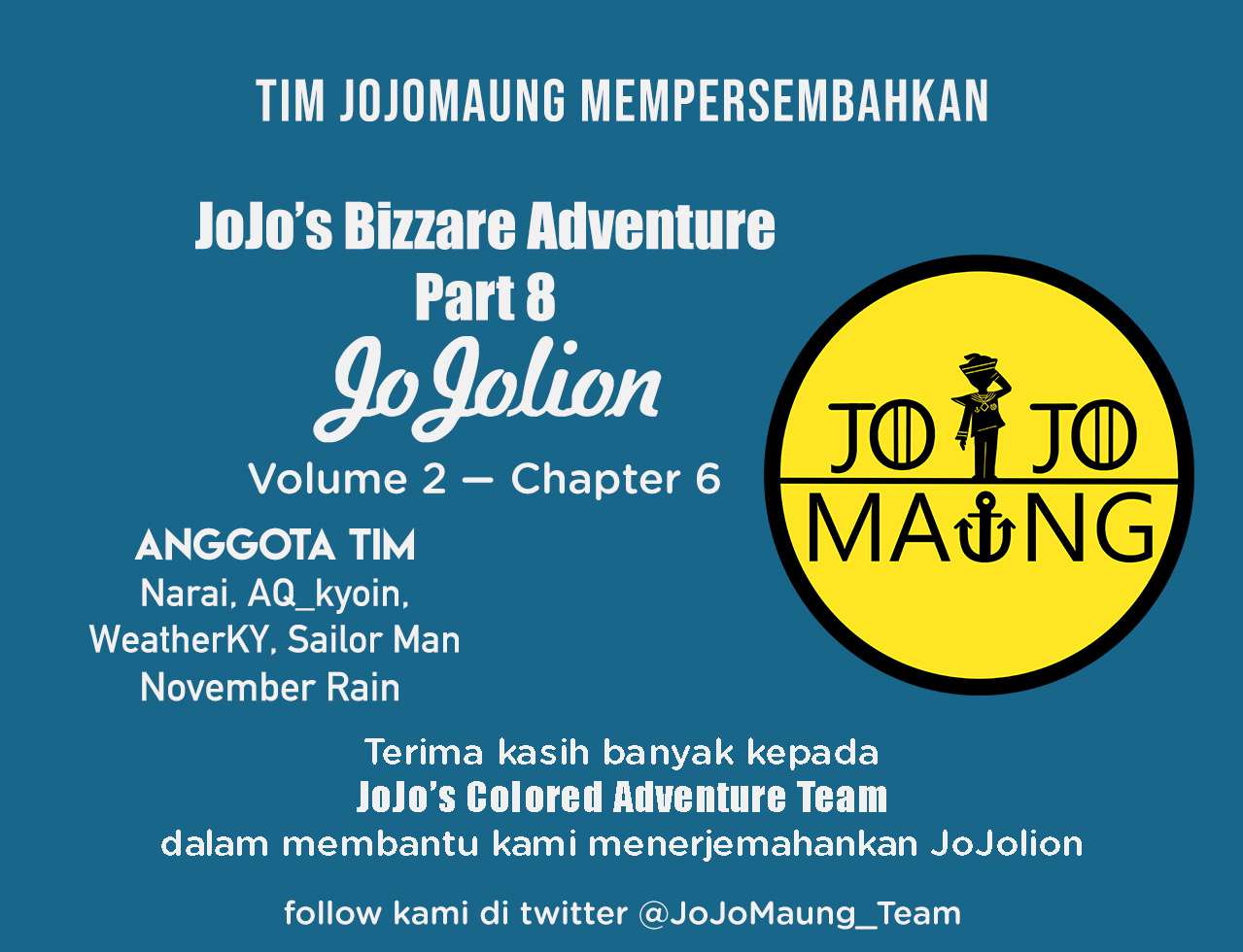 Read JoJo no Kimyou na Bouken Part 8 JoJolion ID Manga Online