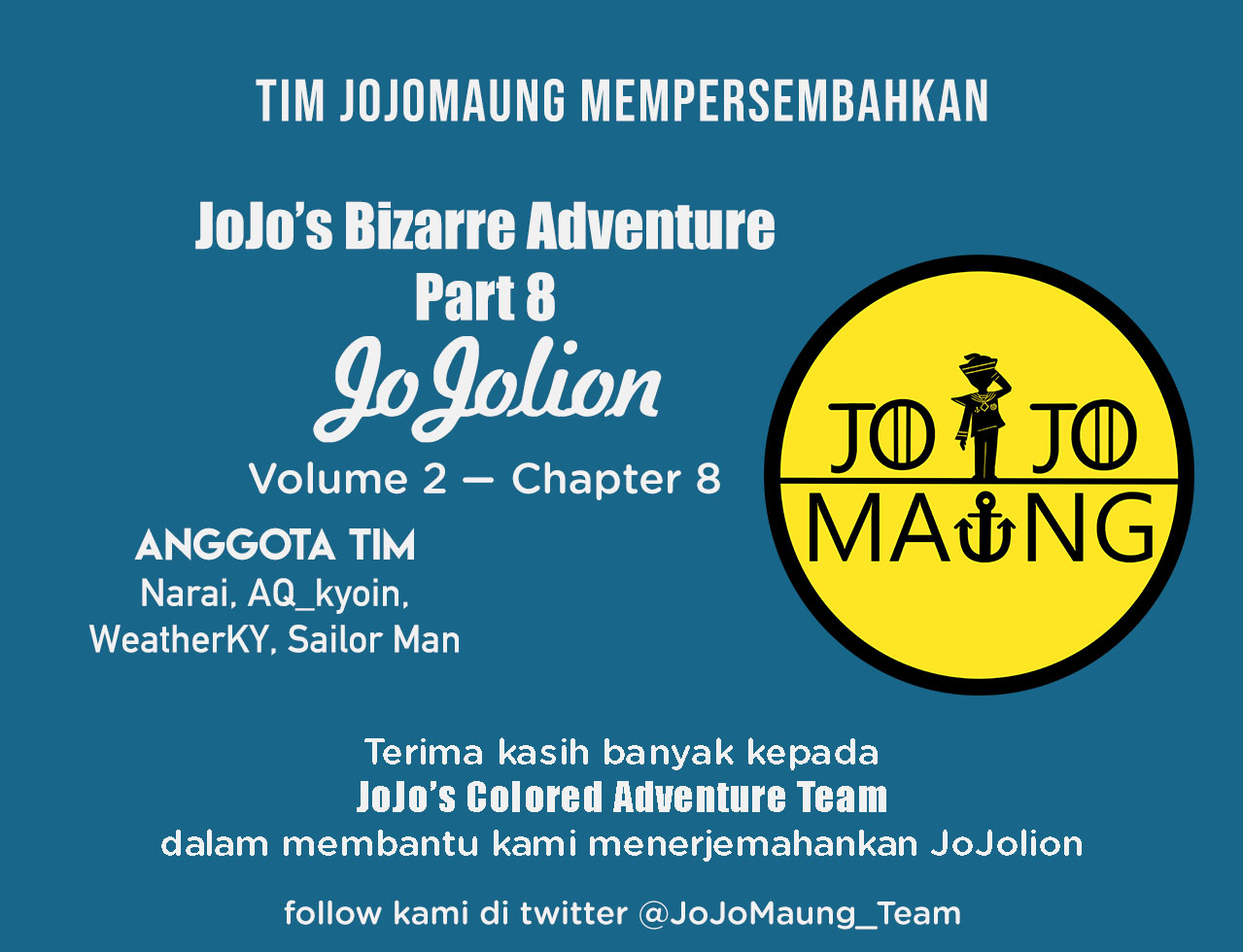 Read JoJo no Kimyou na Bouken Part 8 JoJolion ID Manga Online