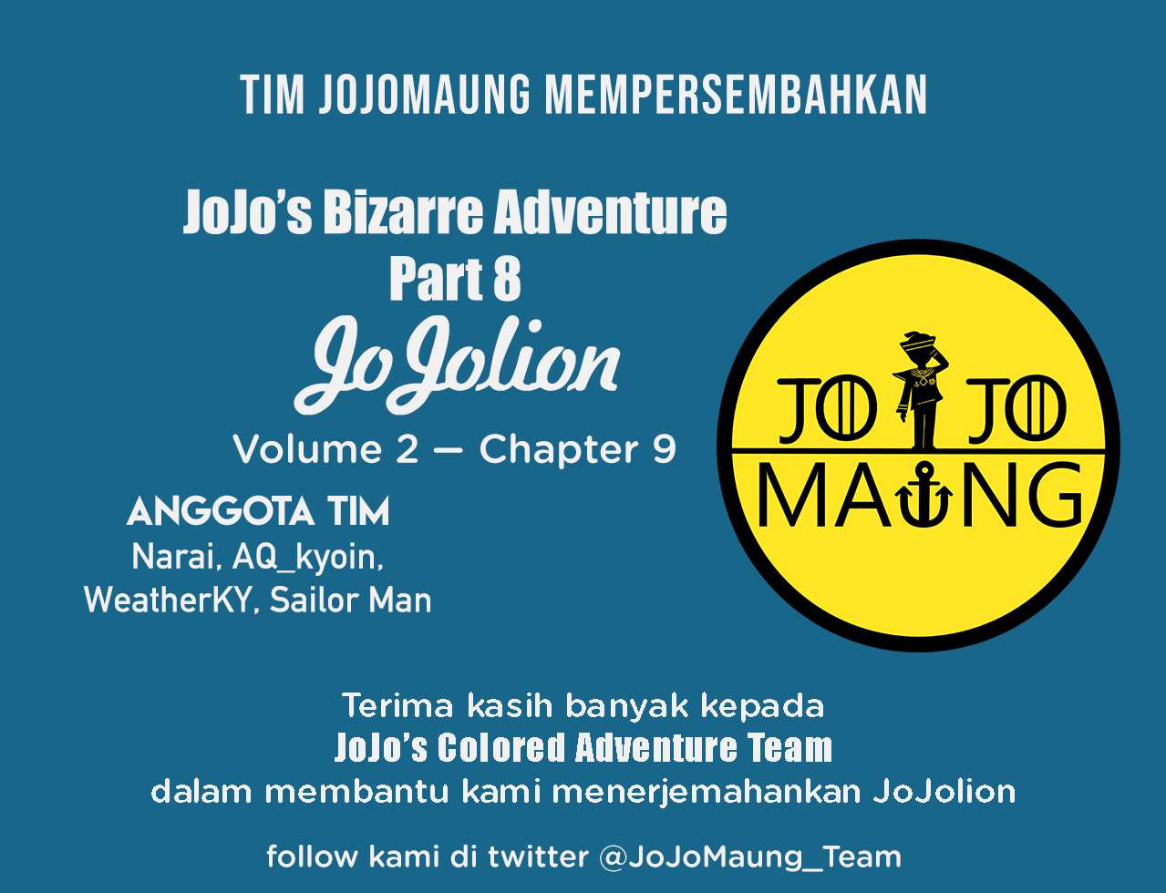 Read JoJo no Kimyou na Bouken Part 8 JoJolion ID Manga Online