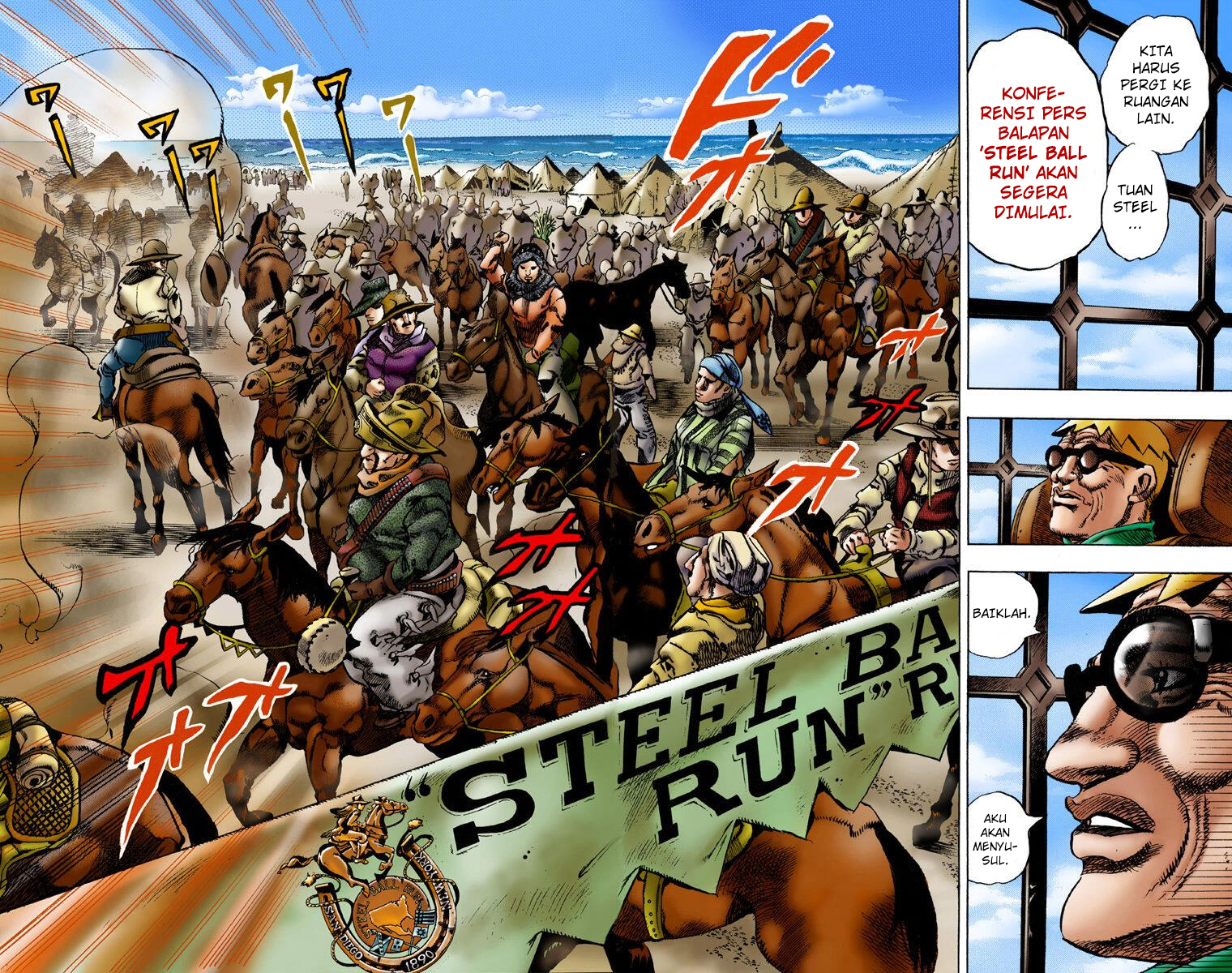 Read JoJo’s Bizarre Adventure Part 7 Steel Ball Run ID Manga Online