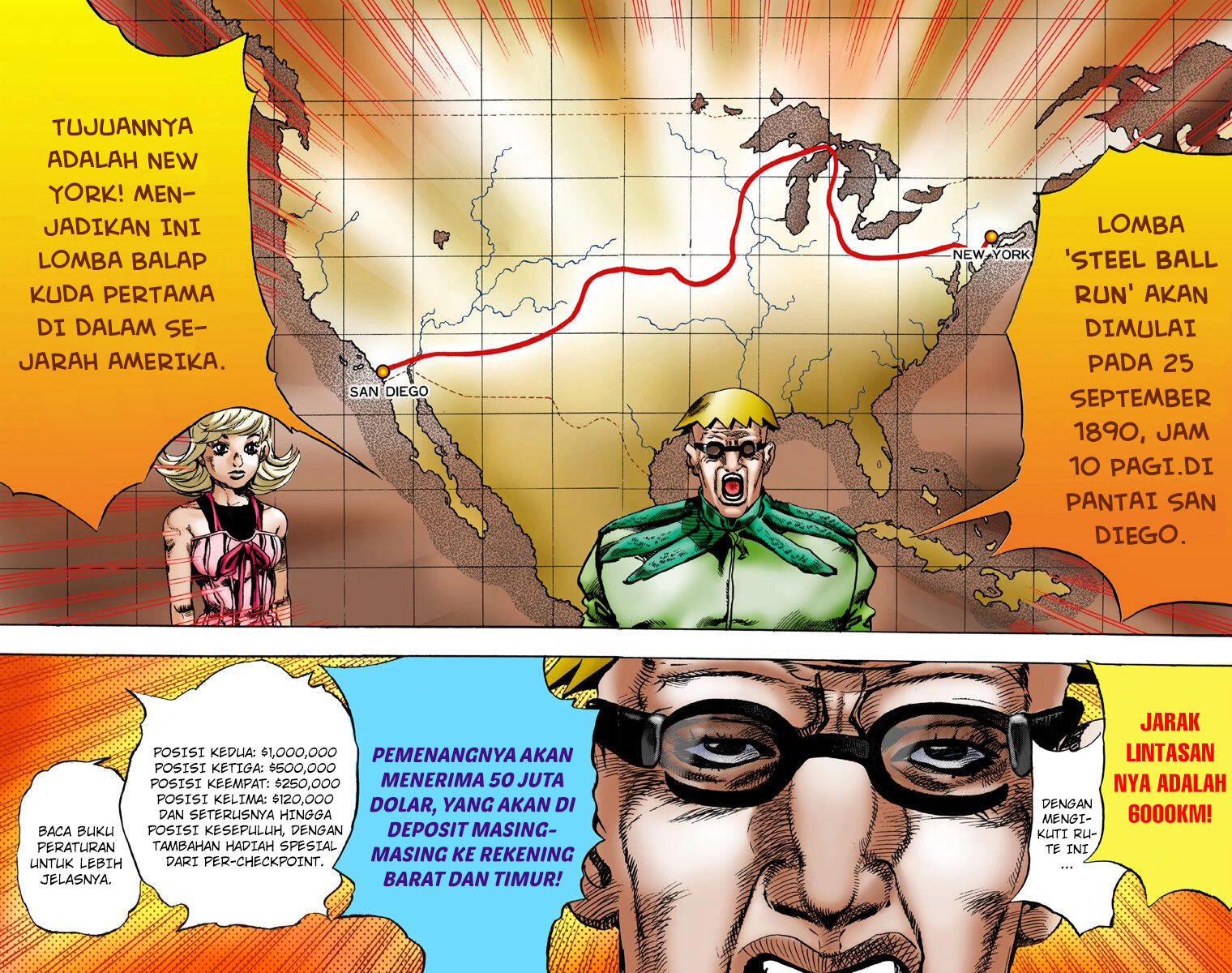Read JoJo’s Bizarre Adventure Part 7 Steel Ball Run ID Manga Online