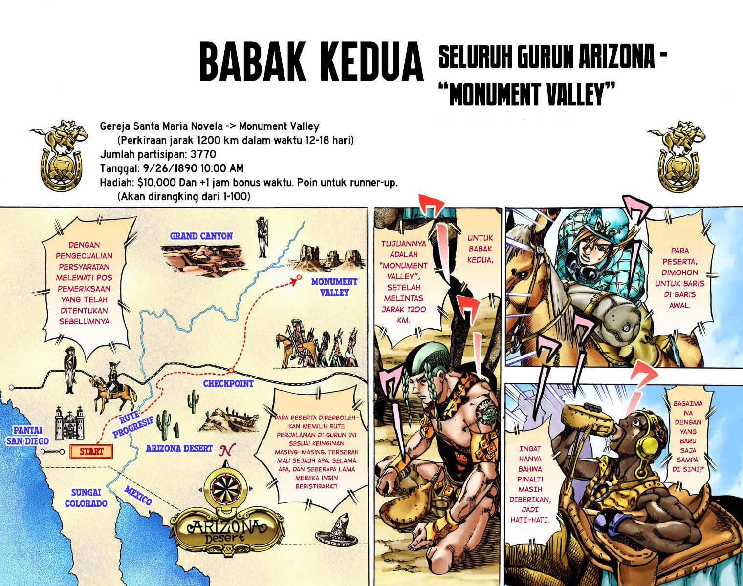 Read JoJo’s Bizarre Adventure Part 7 Steel Ball Run ID Manga Online