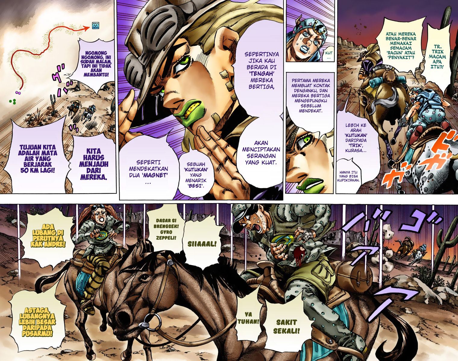 Read JoJo’s Bizarre Adventure Part 7 Steel Ball Run ID Manga Online