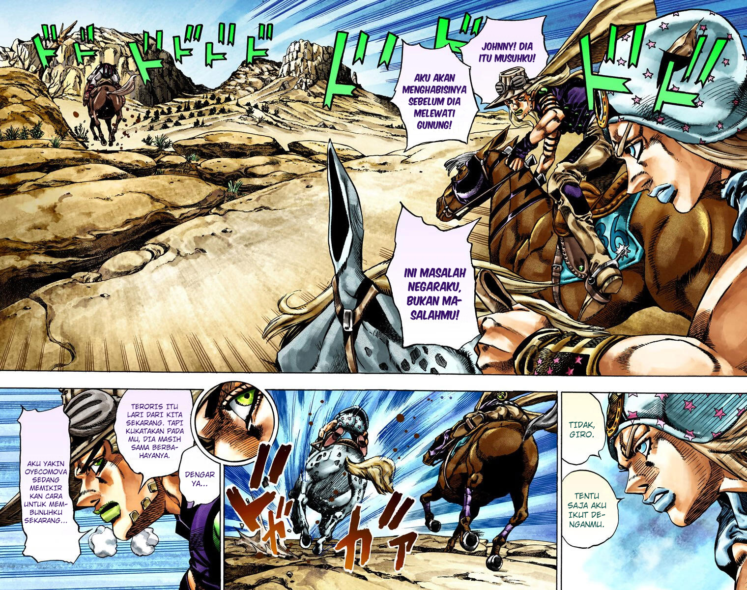 Read JoJo’s Bizarre Adventure Part 7 Steel Ball Run ID Manga Online
