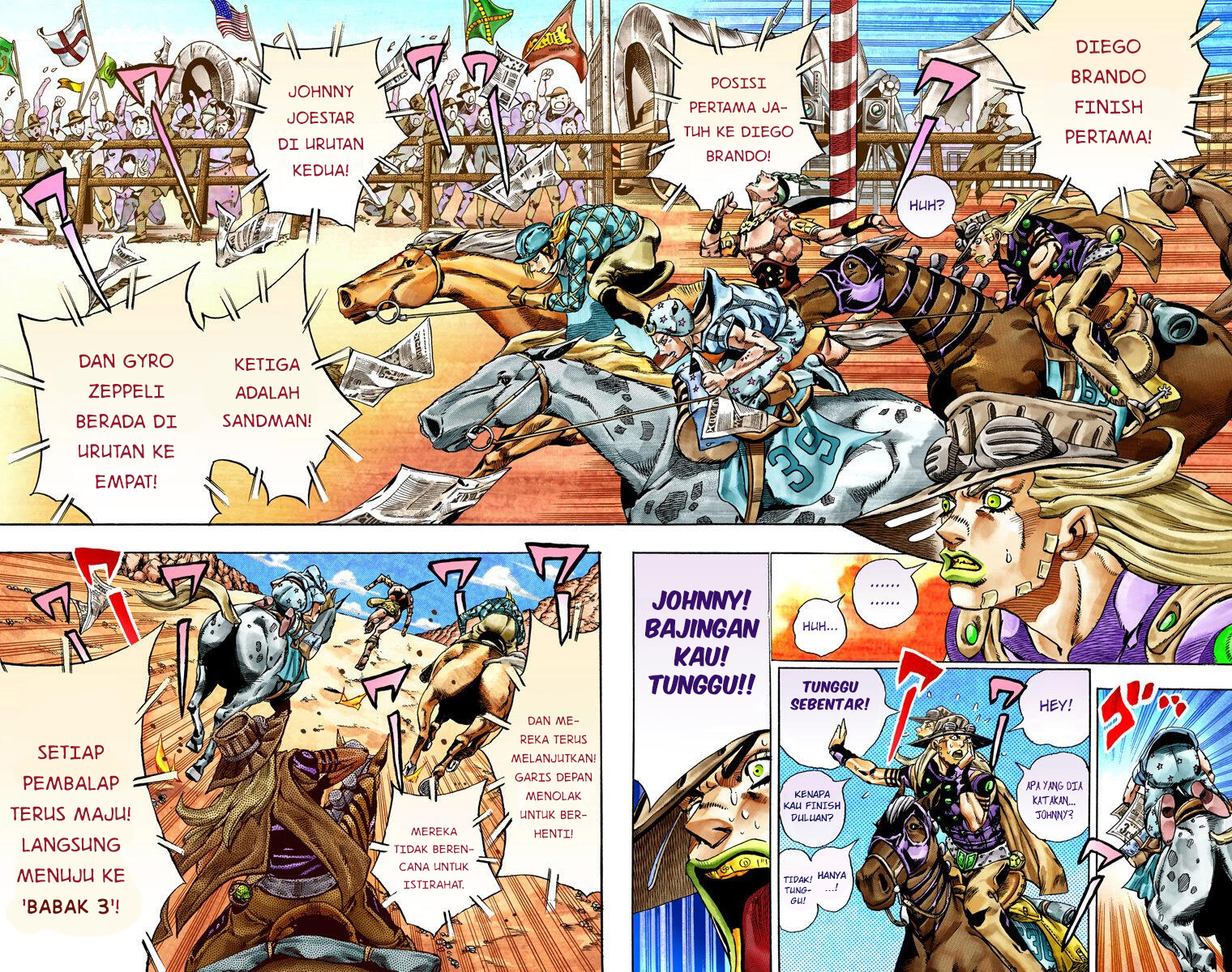 Read JoJo’s Bizarre Adventure Part 7 Steel Ball Run ID Manga Online