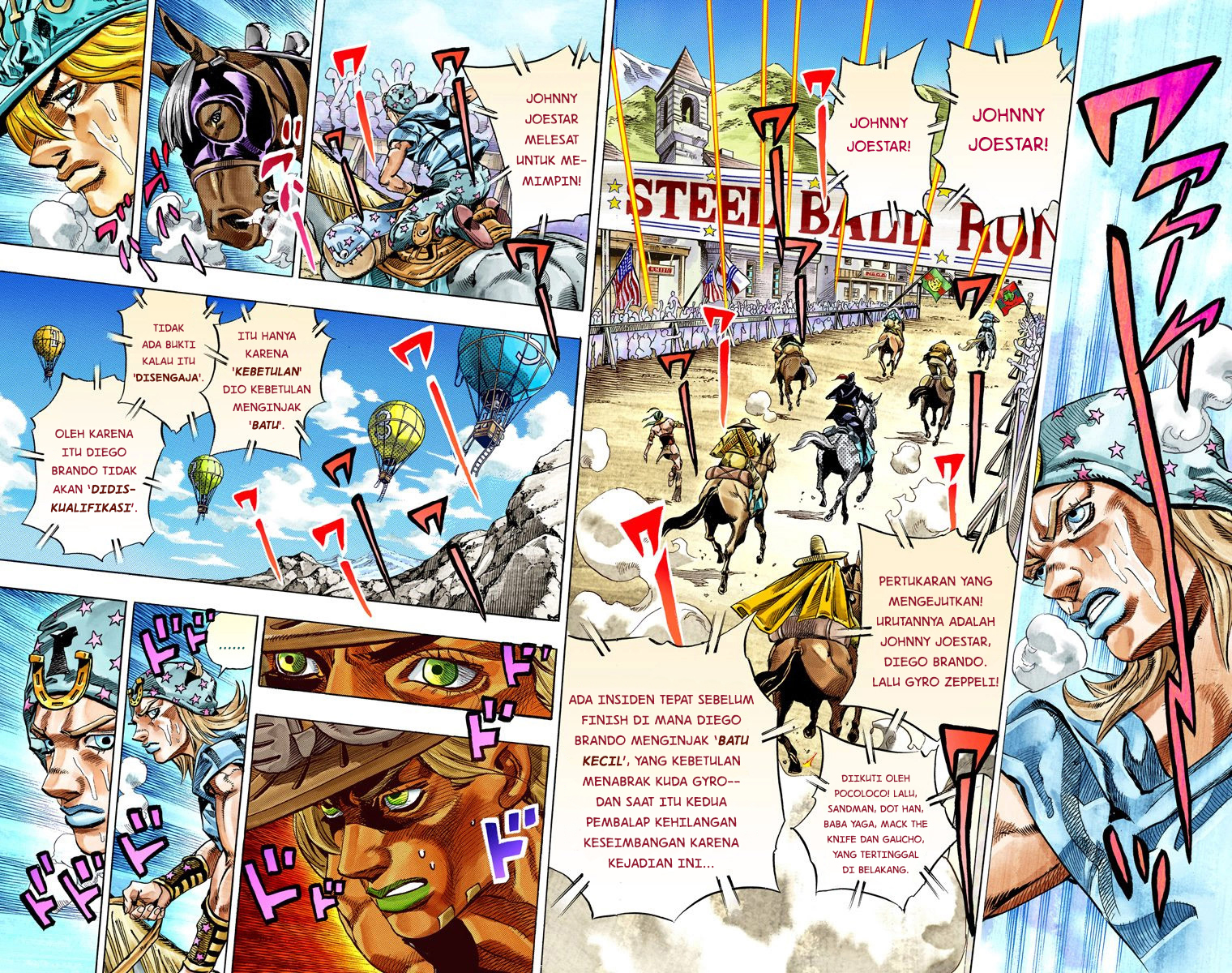 Read JoJo’s Bizarre Adventure Part 7 Steel Ball Run ID Manga Online