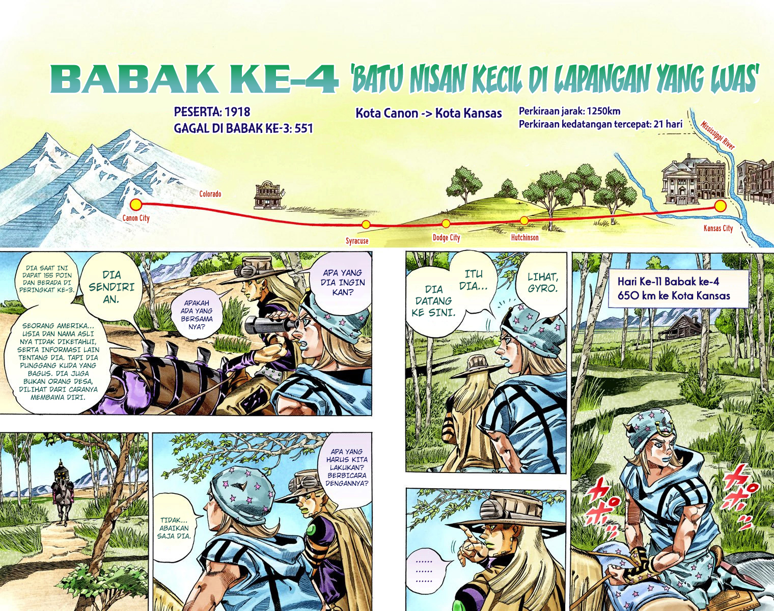 Read JoJo’s Bizarre Adventure Part 7 Steel Ball Run ID Manga Online
