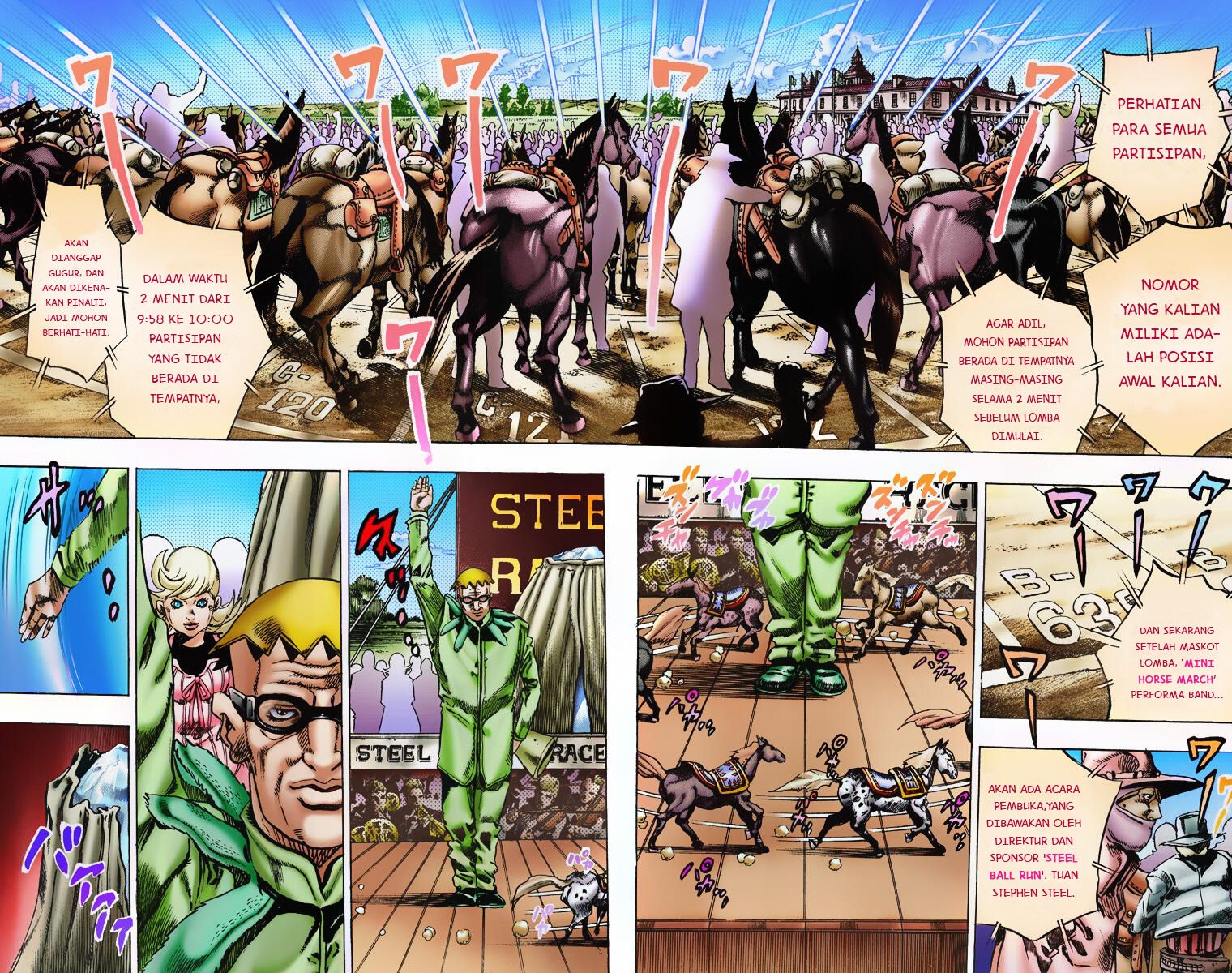 Read JoJo’s Bizarre Adventure Part 7 Steel Ball Run ID Manga Online