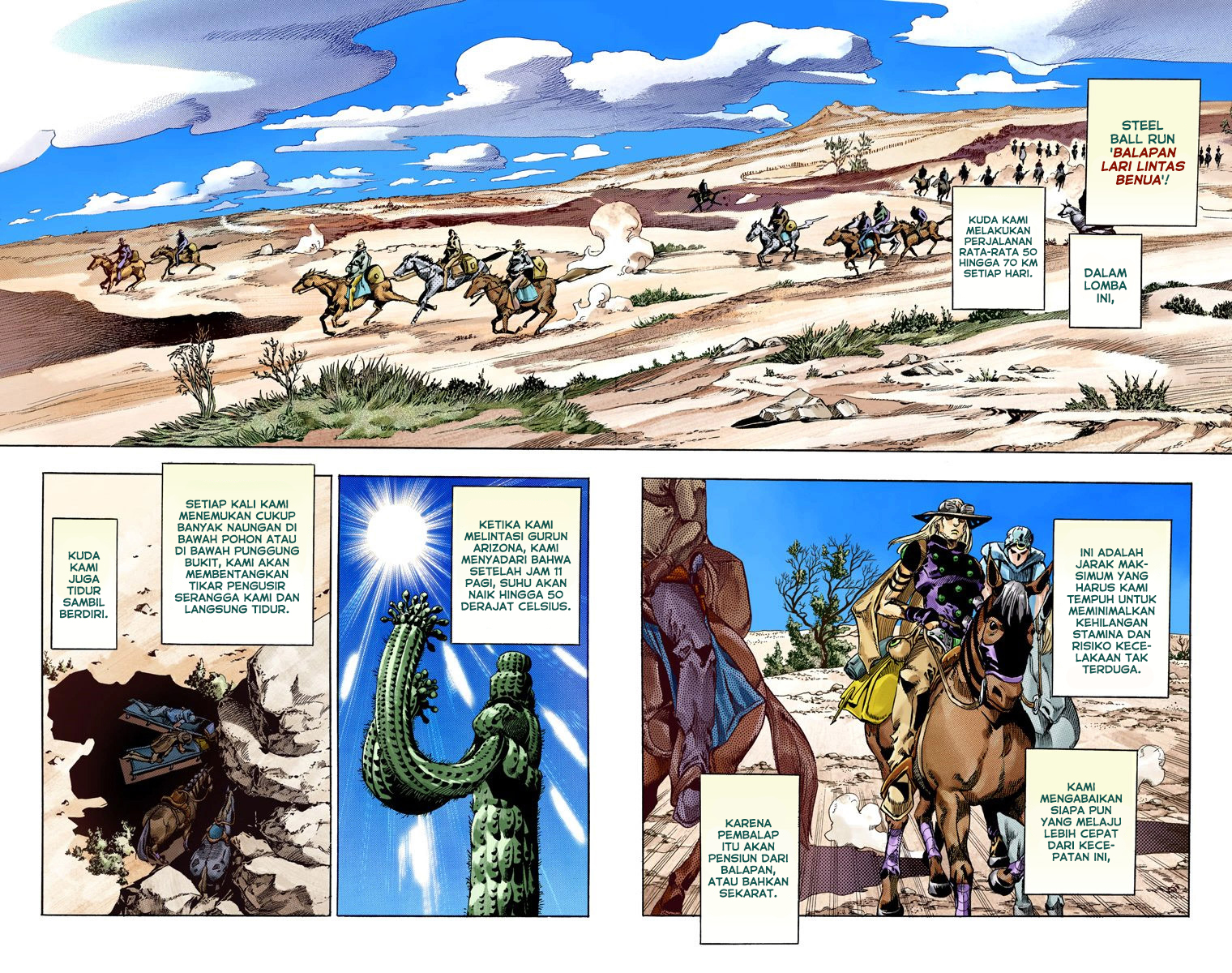 Read JoJo’s Bizarre Adventure Part 7 Steel Ball Run ID Manga Online