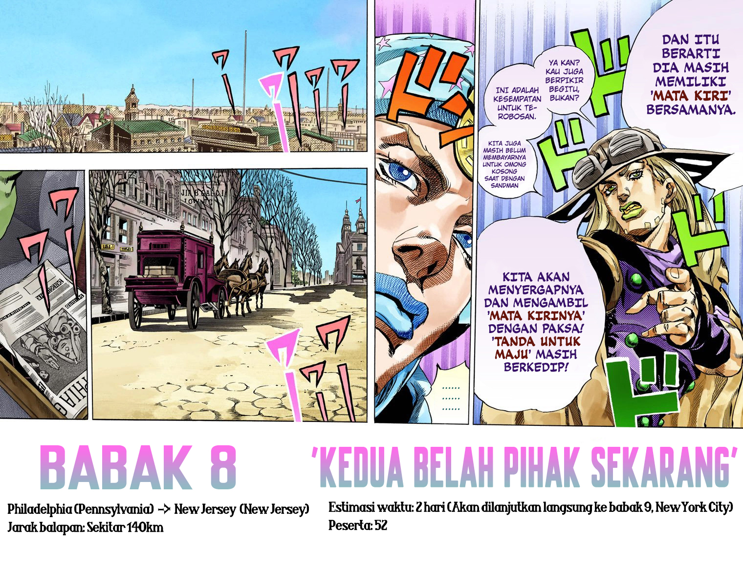 Read JoJo’s Bizarre Adventure Part 7 Steel Ball Run ID Manga Online