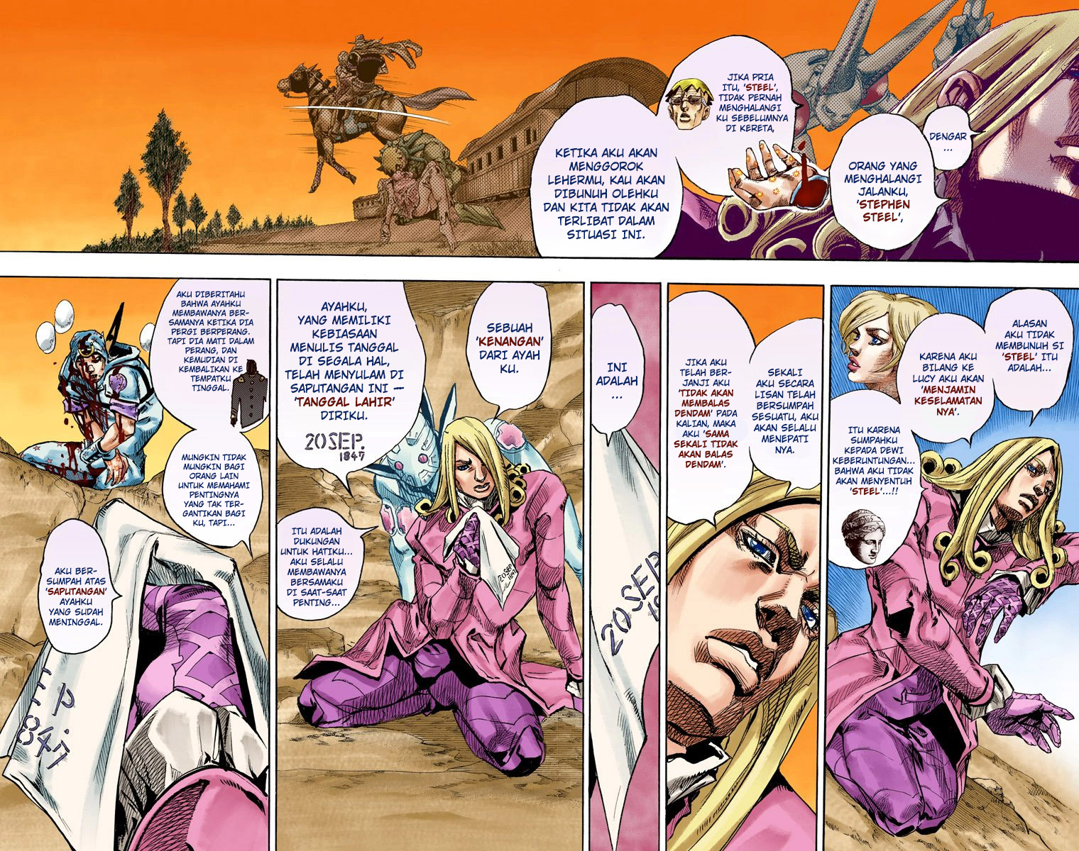 Read JoJo’s Bizarre Adventure Part 7 Steel Ball Run ID Manga Online