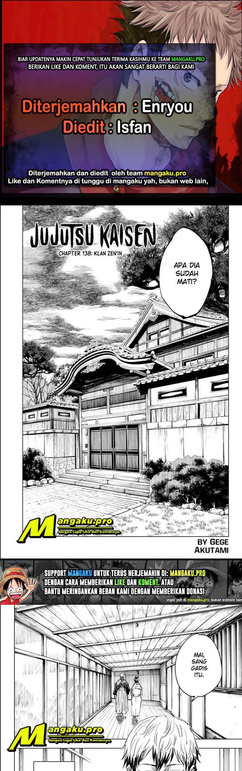 Read Jujutsu Kaisen ID Manga Online
