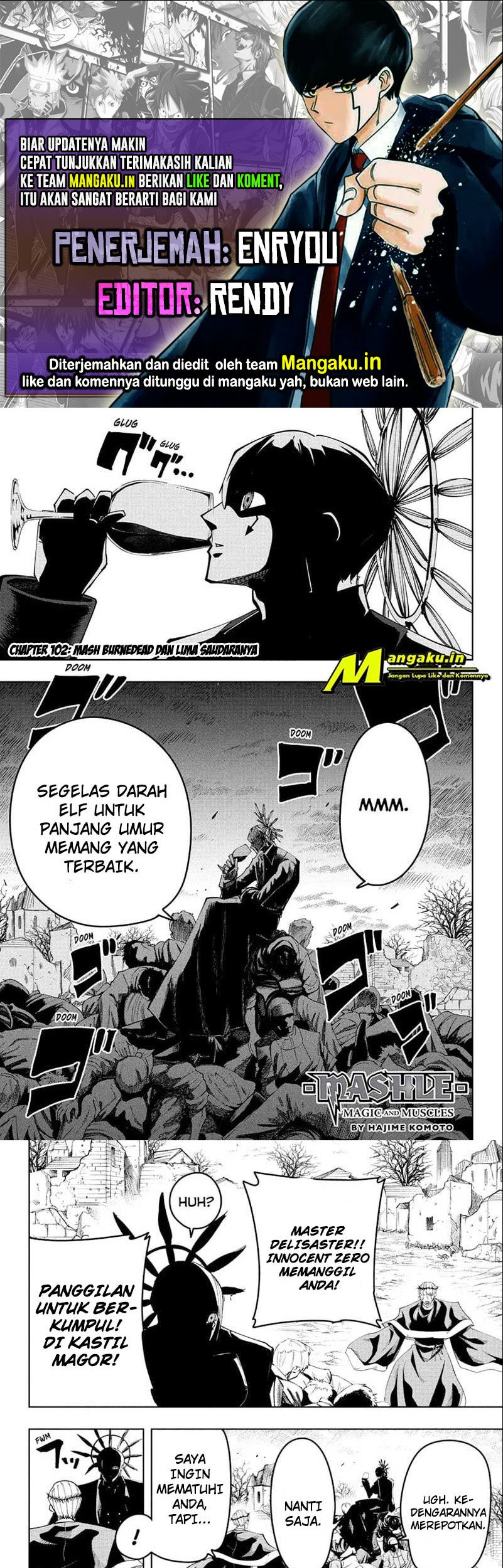 Read Mashle  Magic and Muscles ID Manga Online
