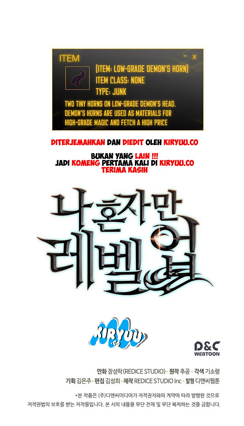 Read Solo Leveling ID Manga Online