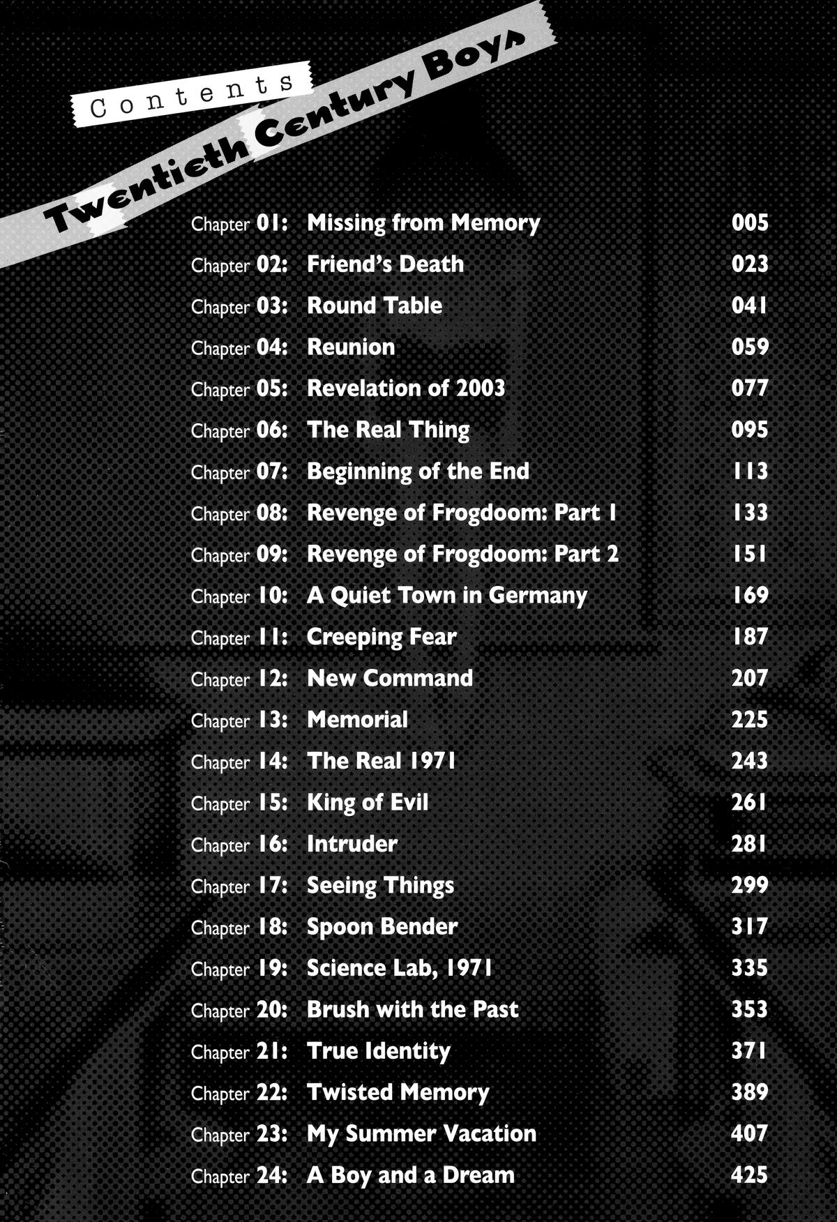 Read 20th Century Boys Manga Online