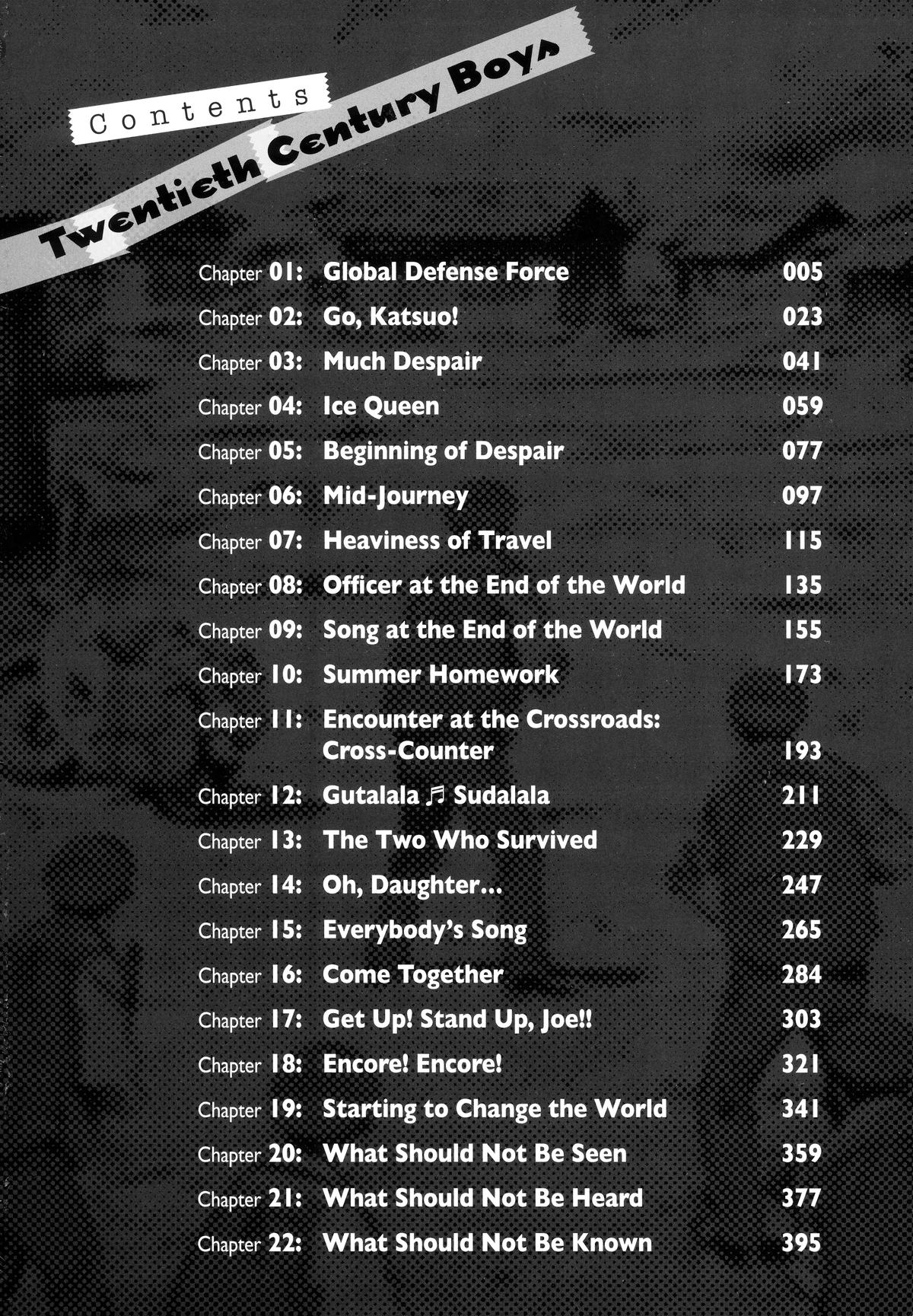 Read 20th Century Boys Manga Online