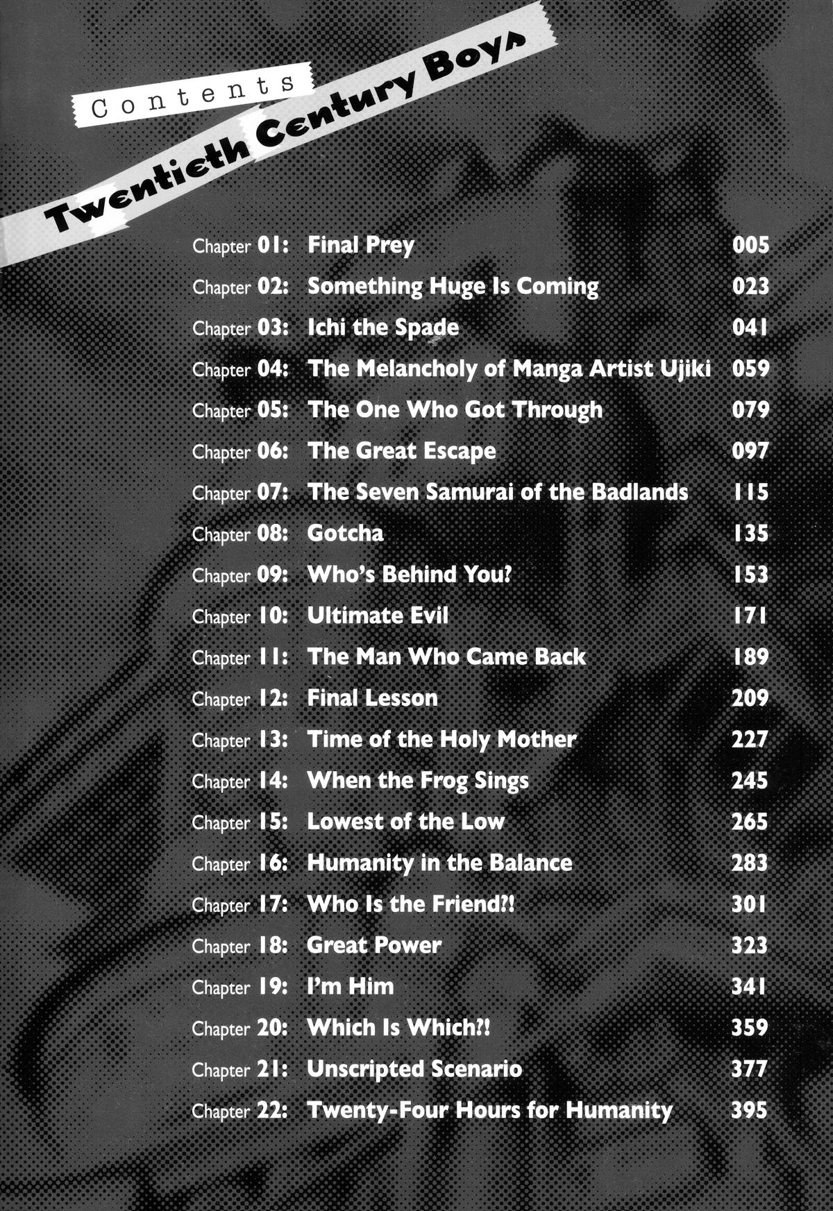 Read 20th Century Boys Manga Online