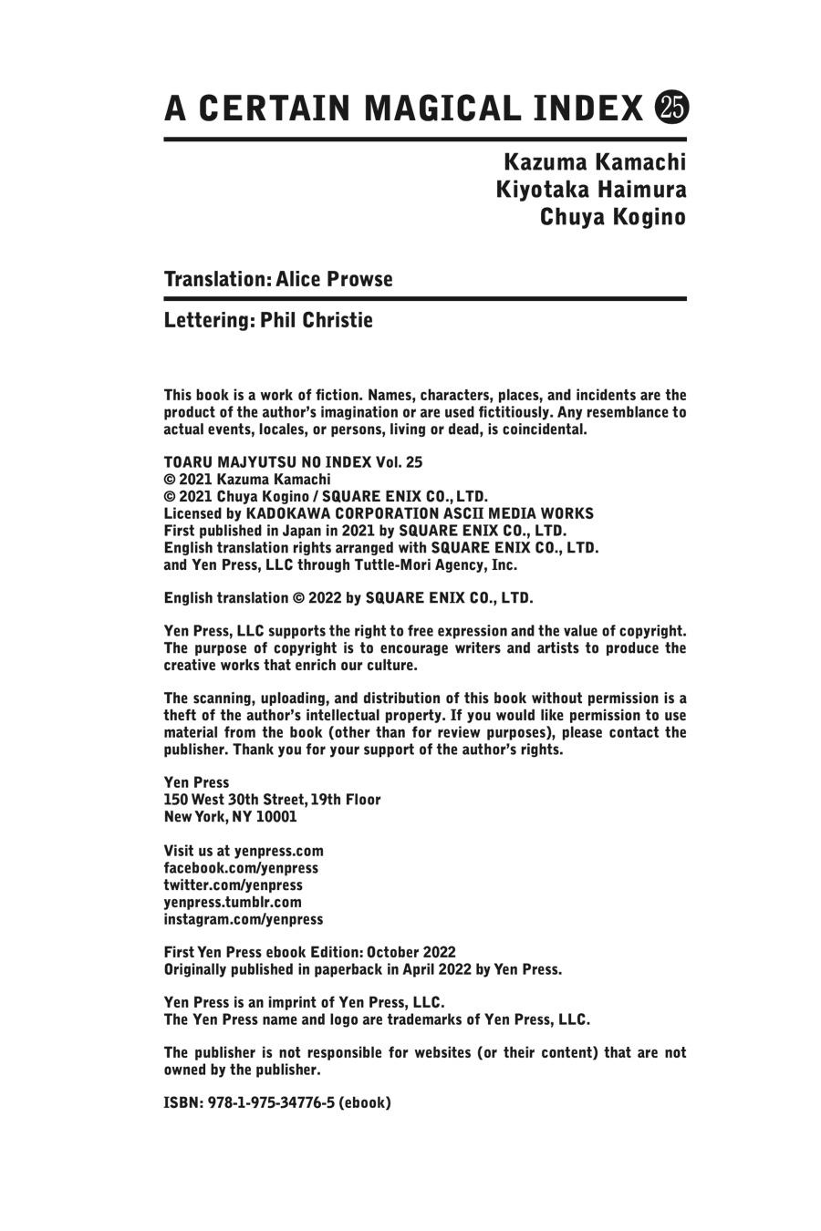Read A Certain Magical Index Manga Online