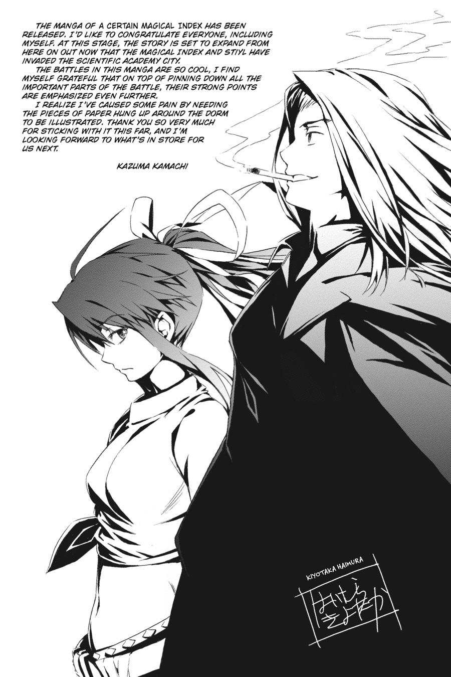 Read A Certain Magical Index Manga Online