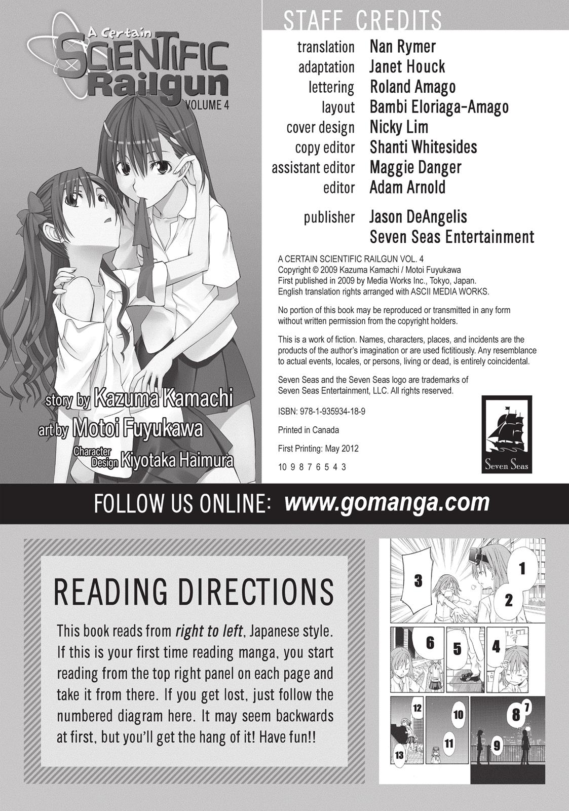 Read A Certain Scientific Railgun Manga Online