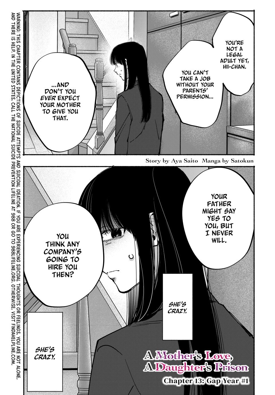 Read A Mother's Love, a Daughter's Prison Manga Online