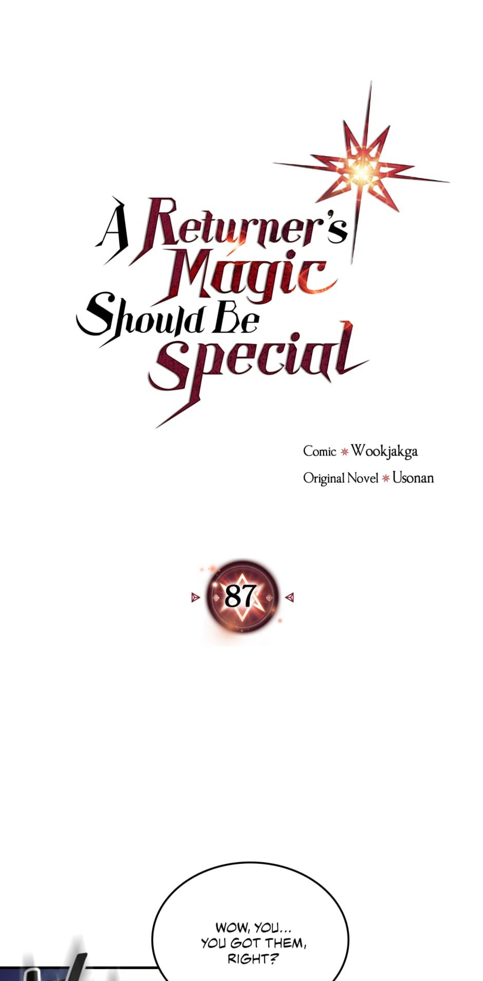 Read A Returner's Magic Should Be Special Manga Online