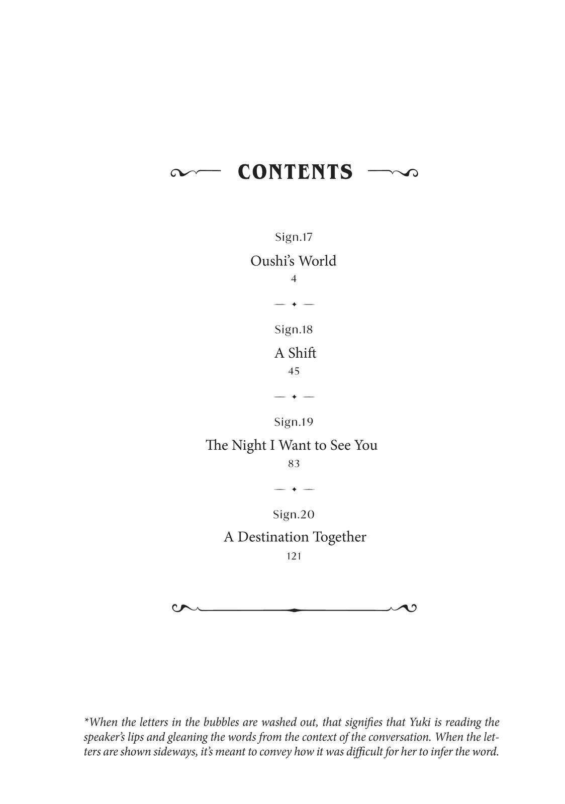 Read A Sign of Affection Manga Online