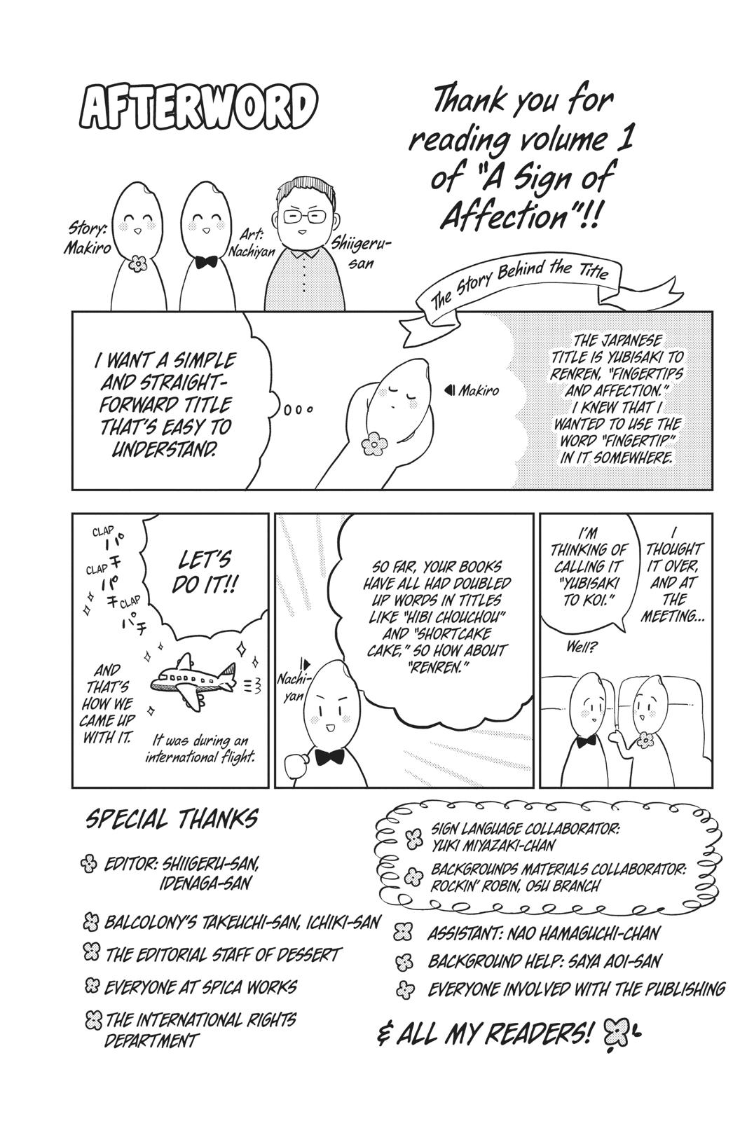 Read A Sign of Affection Manga Online