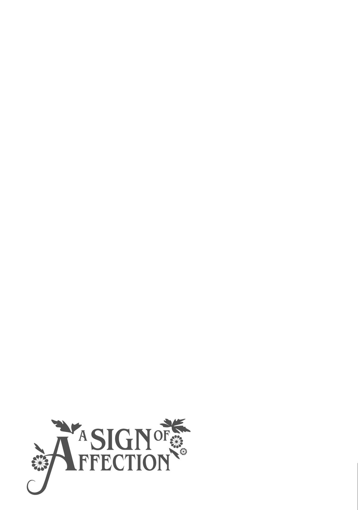 Read A Sign of Affection Manga Online