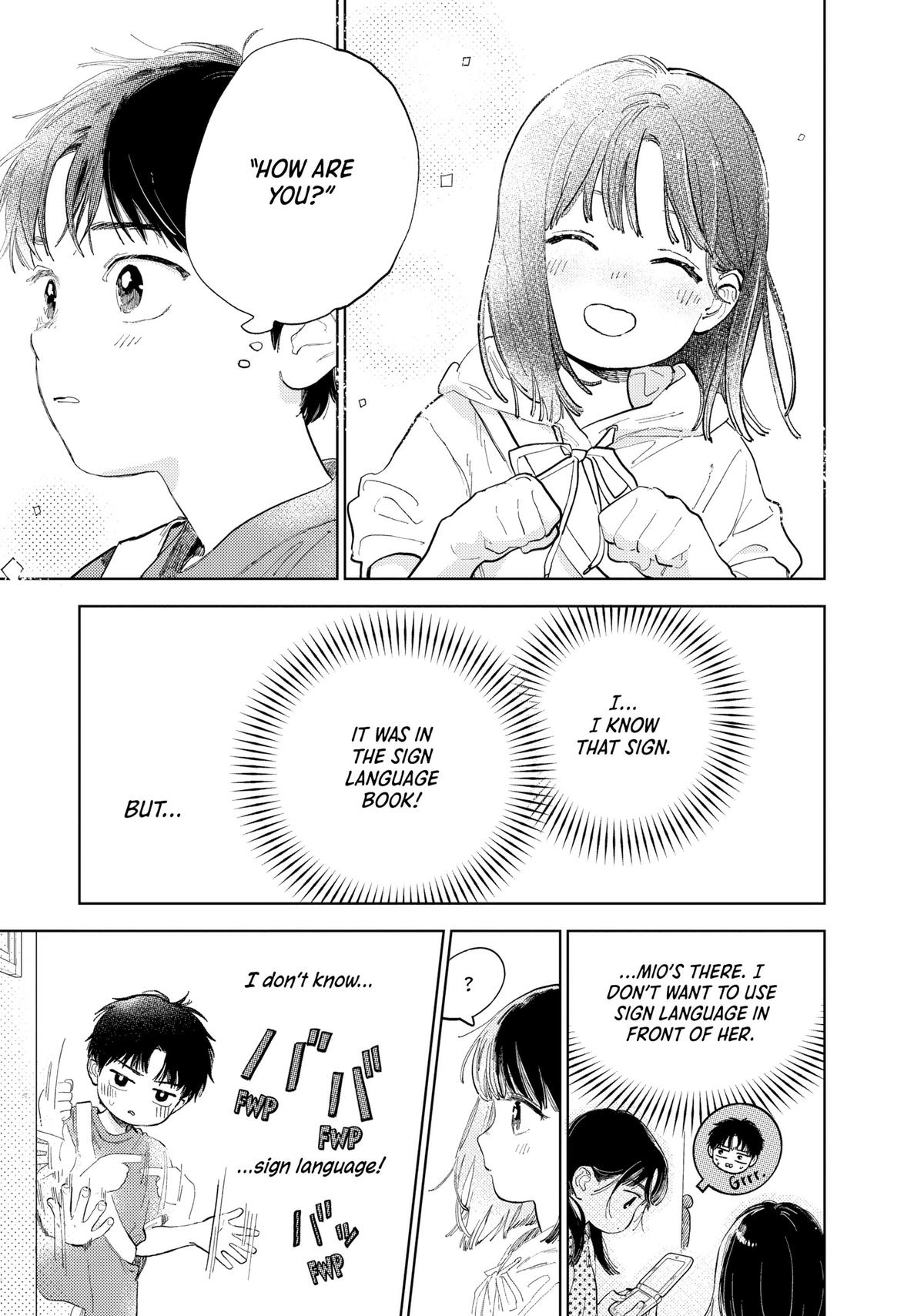Read A Sign of Affection Manga Online