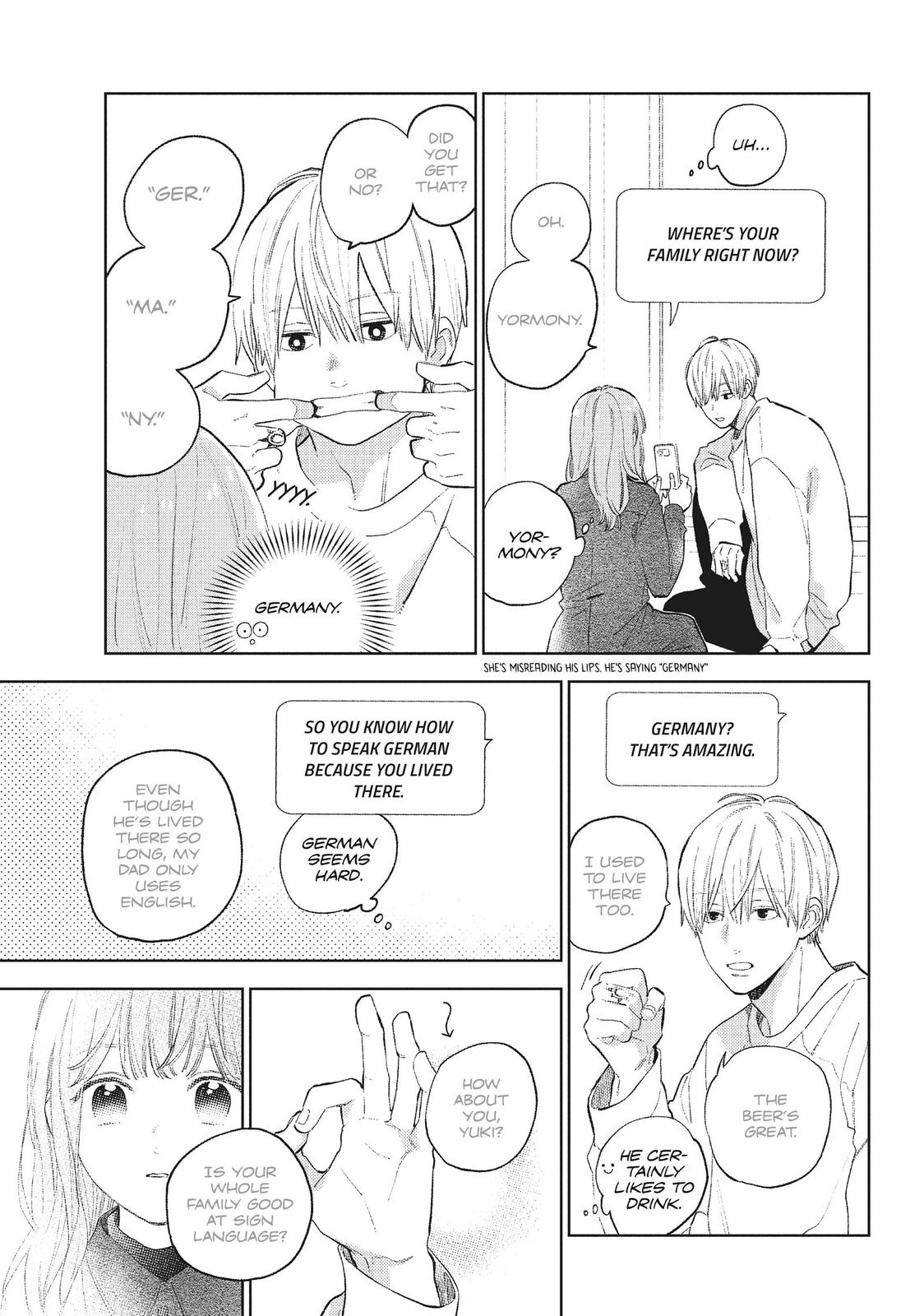 Read A Sign of Affection Manga Online