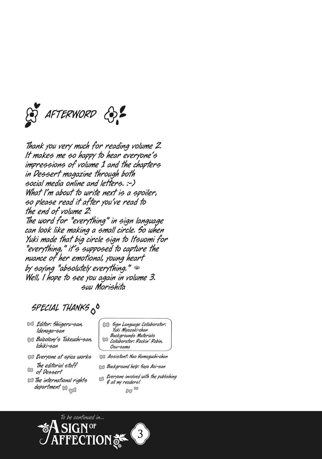 Read A Sign of Affection Manga Online