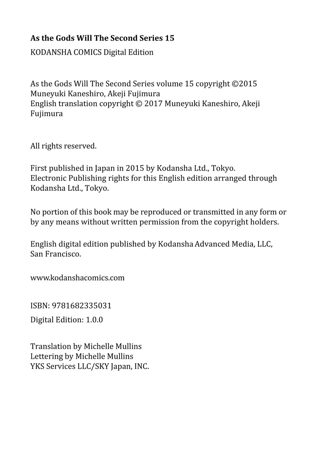 Read As The Gods Will - The Second Series Manga Online