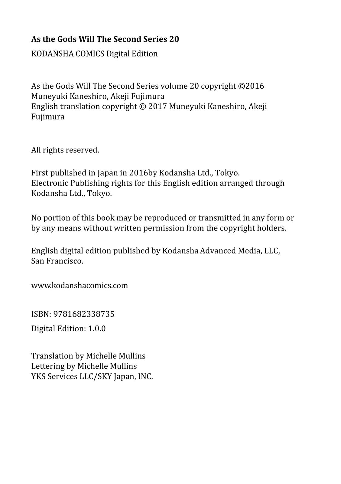 Read As The Gods Will - The Second Series Manga Online