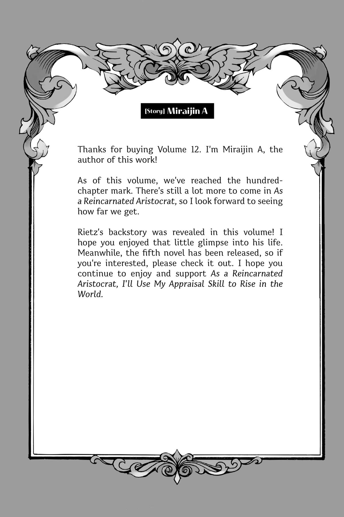 Read As a Reincarnated Aristocrat, I'll Use My Appraisal Skill to Rise in the World Manga Online