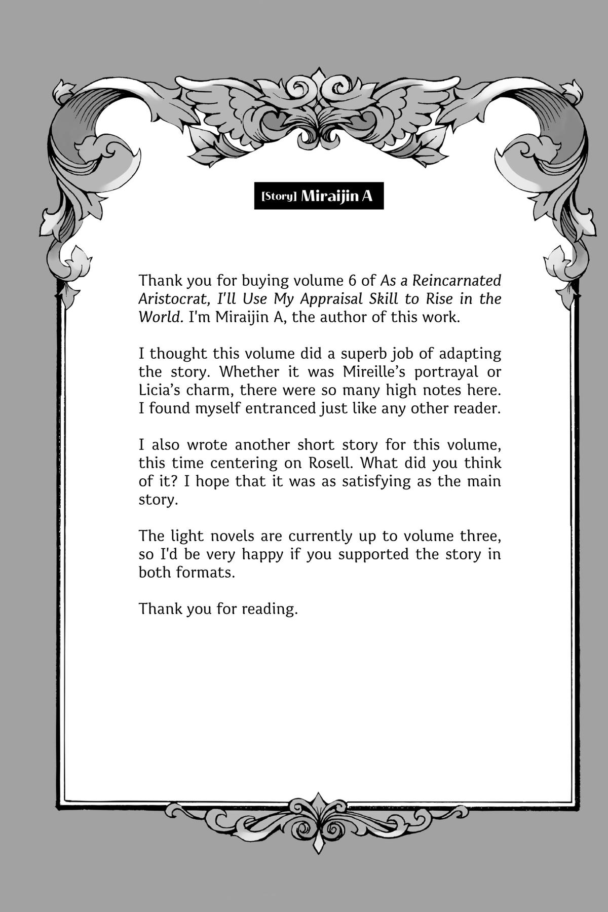 Read As a Reincarnated Aristocrat, I'll Use My Appraisal Skill to Rise in the World Manga Online