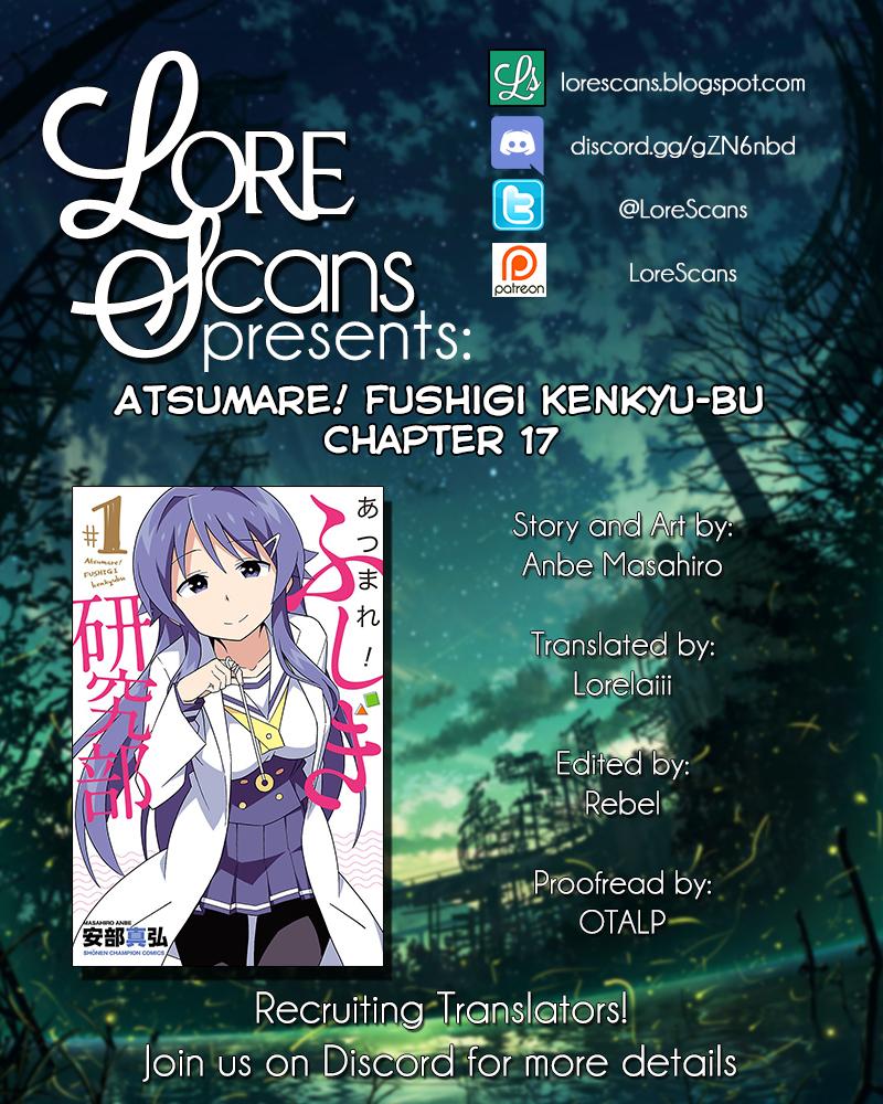 Read Atsumare! Fushigi Kenkyu-bu Manga Online