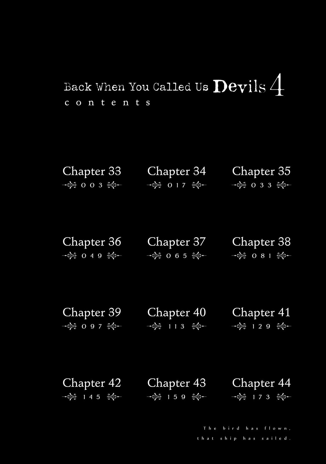 Read Back When You Called Us Devils Manga Online