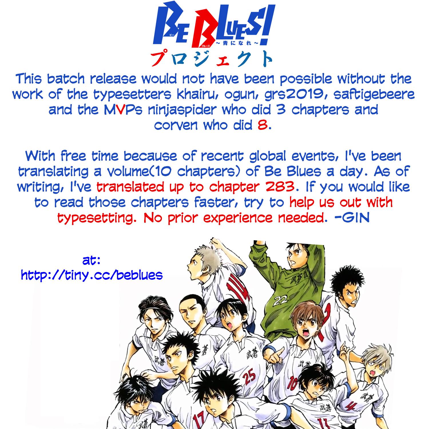Read Be Blues! - Ao ni Nare Manga Online