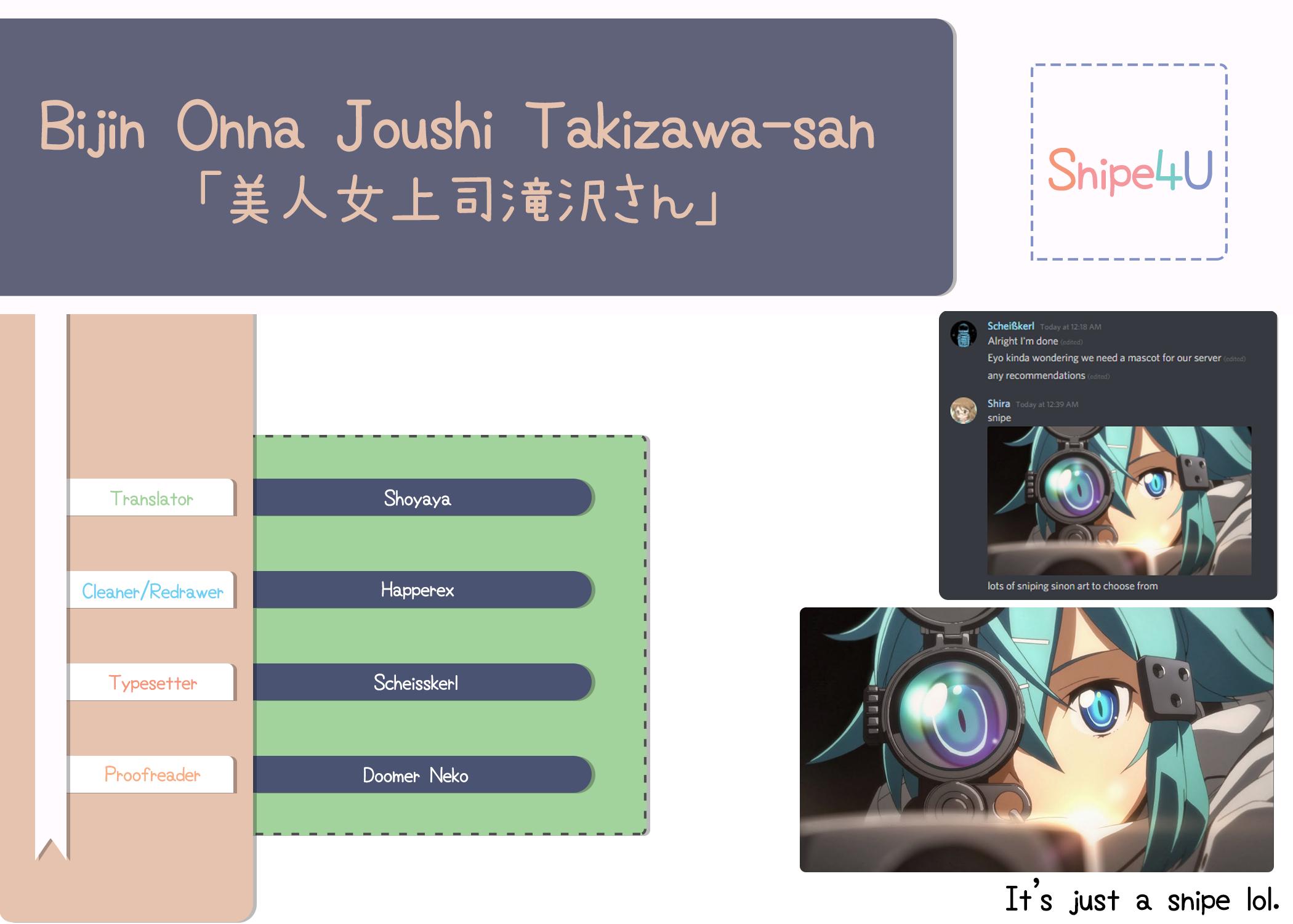 Read Bijin Onna Joushi Takizawa-san Manga Online