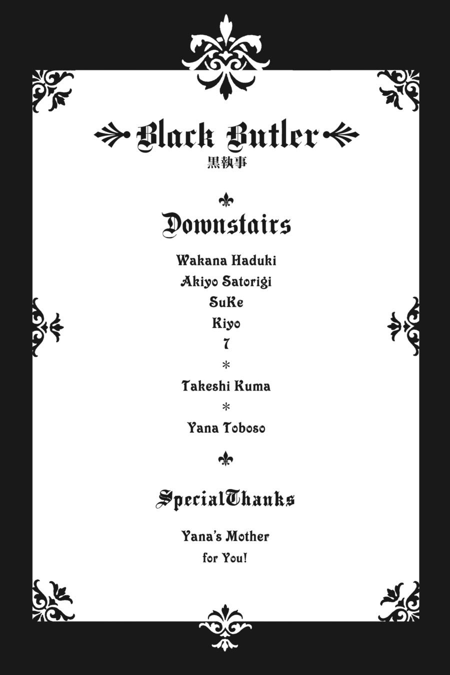 Read Black Butler Manga Online