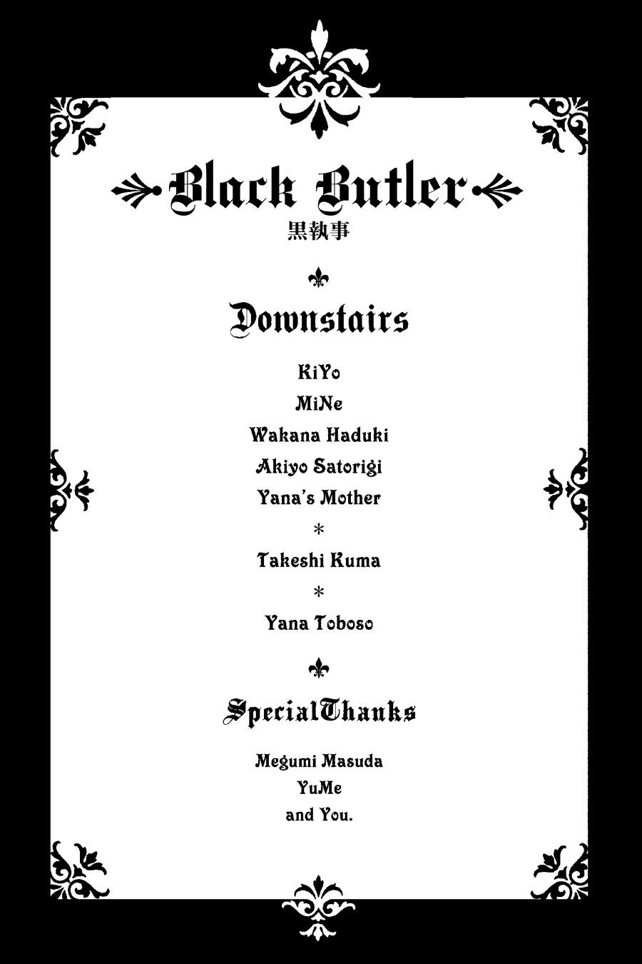 Read Black Butler Manga Online