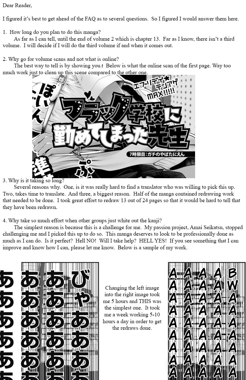 Read Black Gakkou Ni Tsutomete Shimatta Sensei Manga Online
