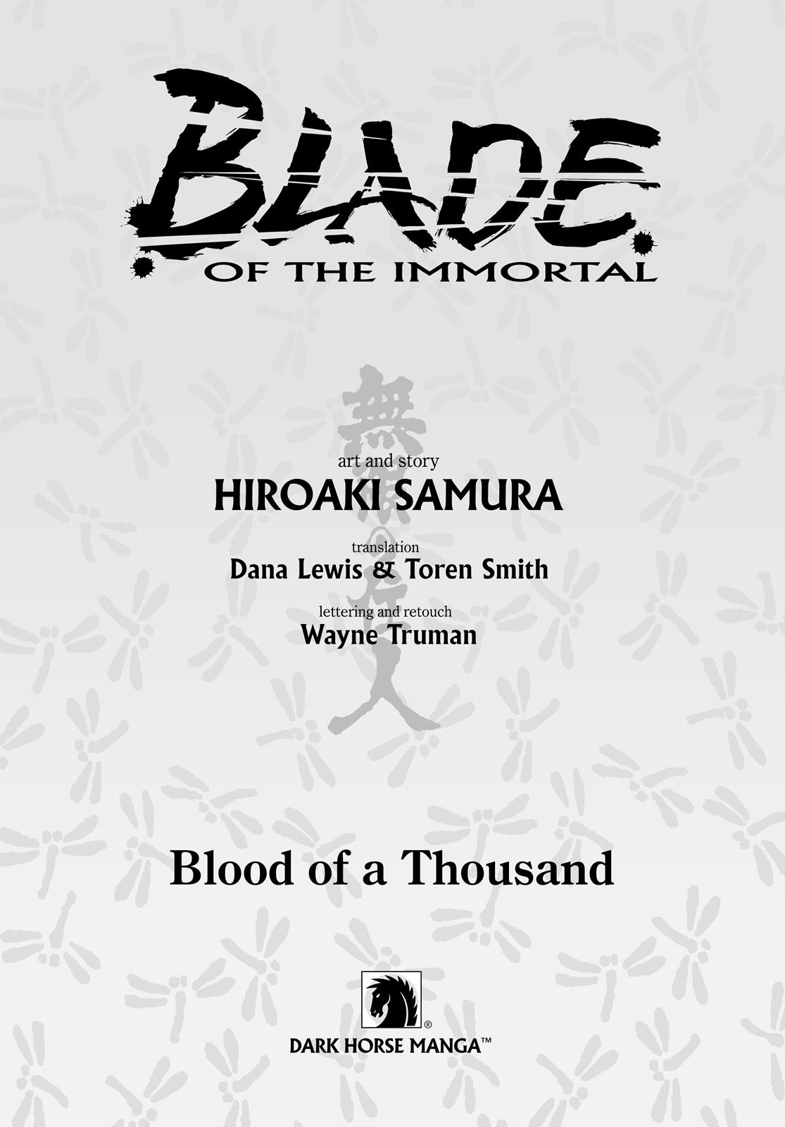 Read Blade of the Immortal Manga Online